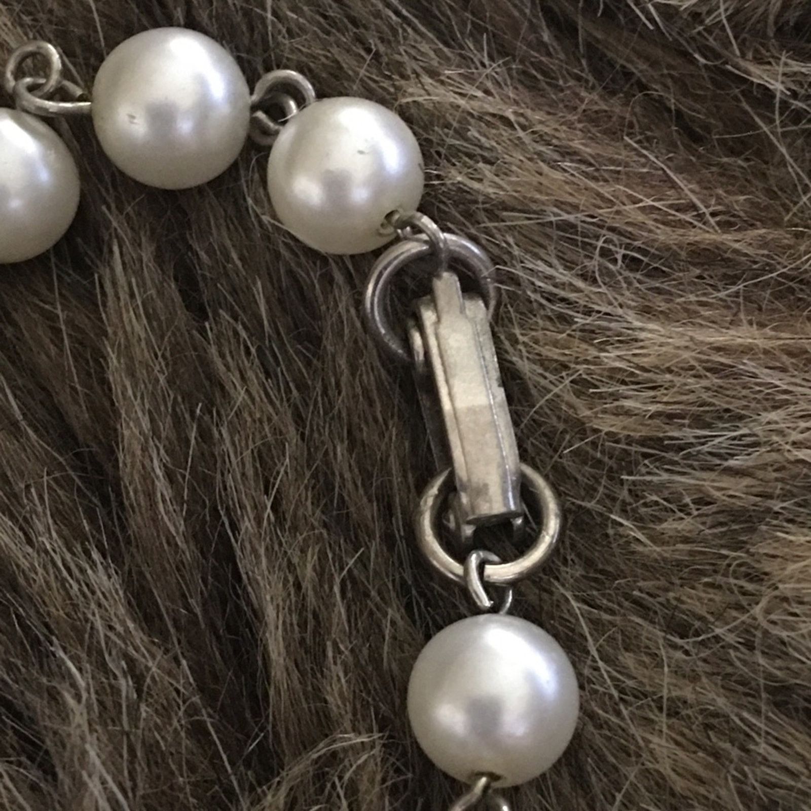 Vintage Vintage 70s faux pearl chain necklace Size ONE SIZE - 8 Thumbnail
