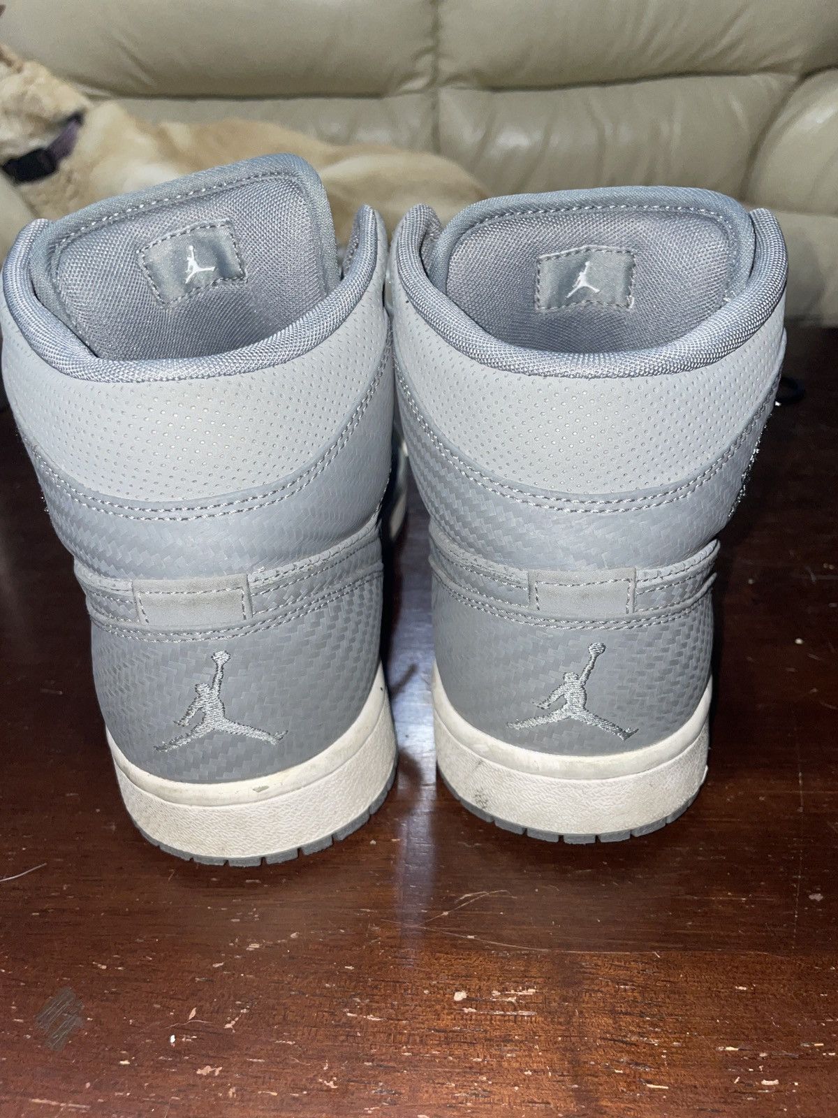 Nike × Vintage JORDAN 1 COOL GREY CARBON MIDS Size US 10 / EU 43 - 4 Thumbnail