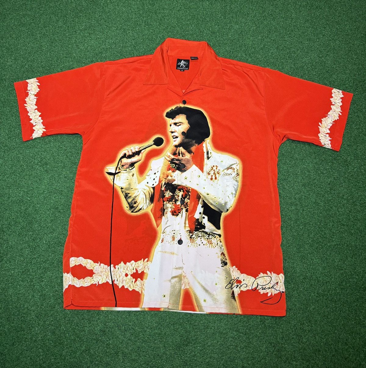 Dragonfly Vintage Elvis Hawaiian Button Up White Jumpsuit XL Shirt Size US XL / EU 56 / 4 - 1 Thumbnail