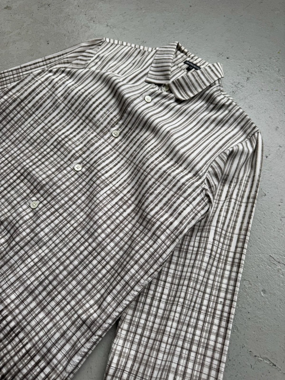 Ann Demeulemeester Ann Demeulemeester White Gradient Button Up Size US XS / EU 42 / 0 - 2 Thumbnail