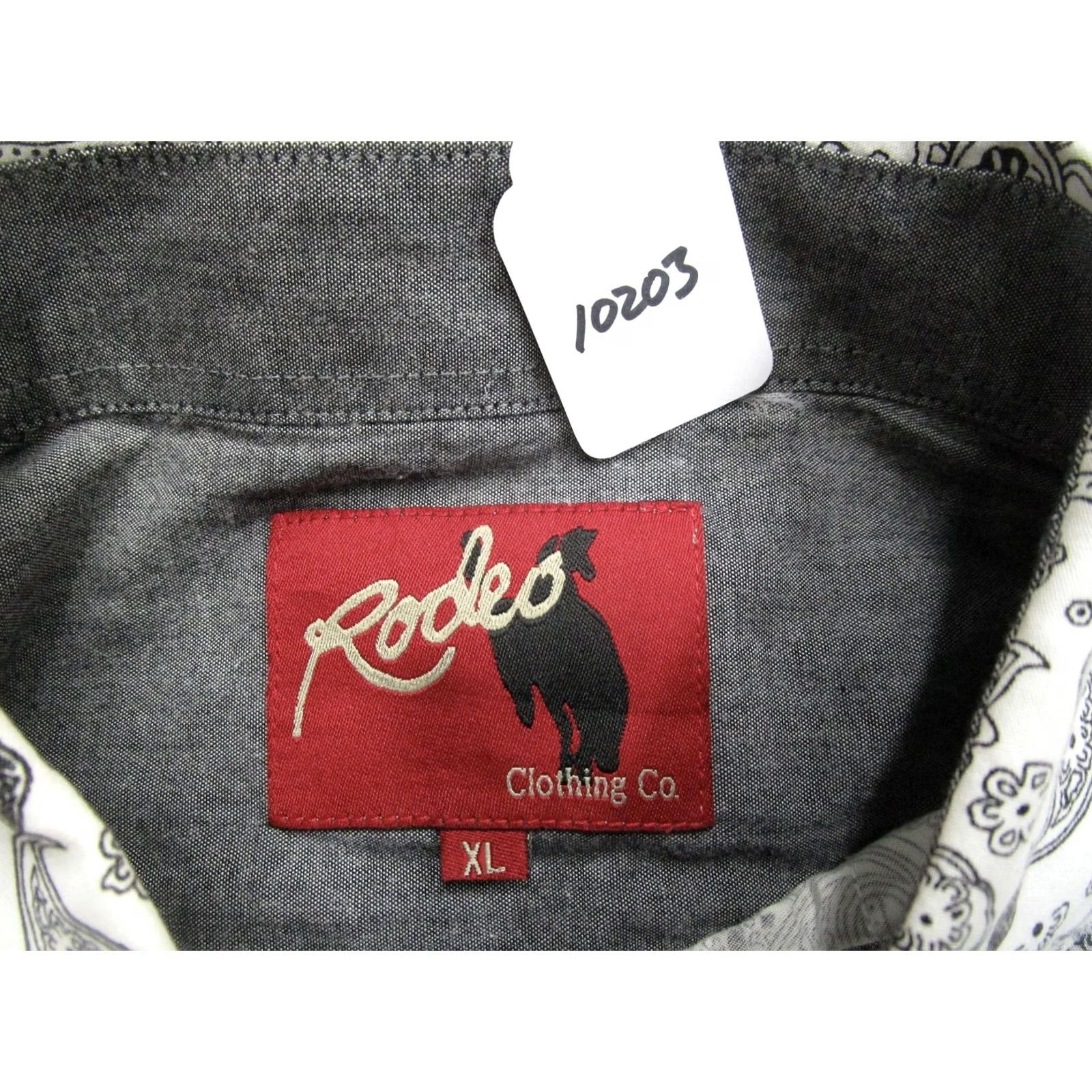 Vintage Rodeo Clothing Co. Shirt Men XL White Paisley Pearl Snap Western Size US XL / EU 56 / 4 - 7 Thumbnail