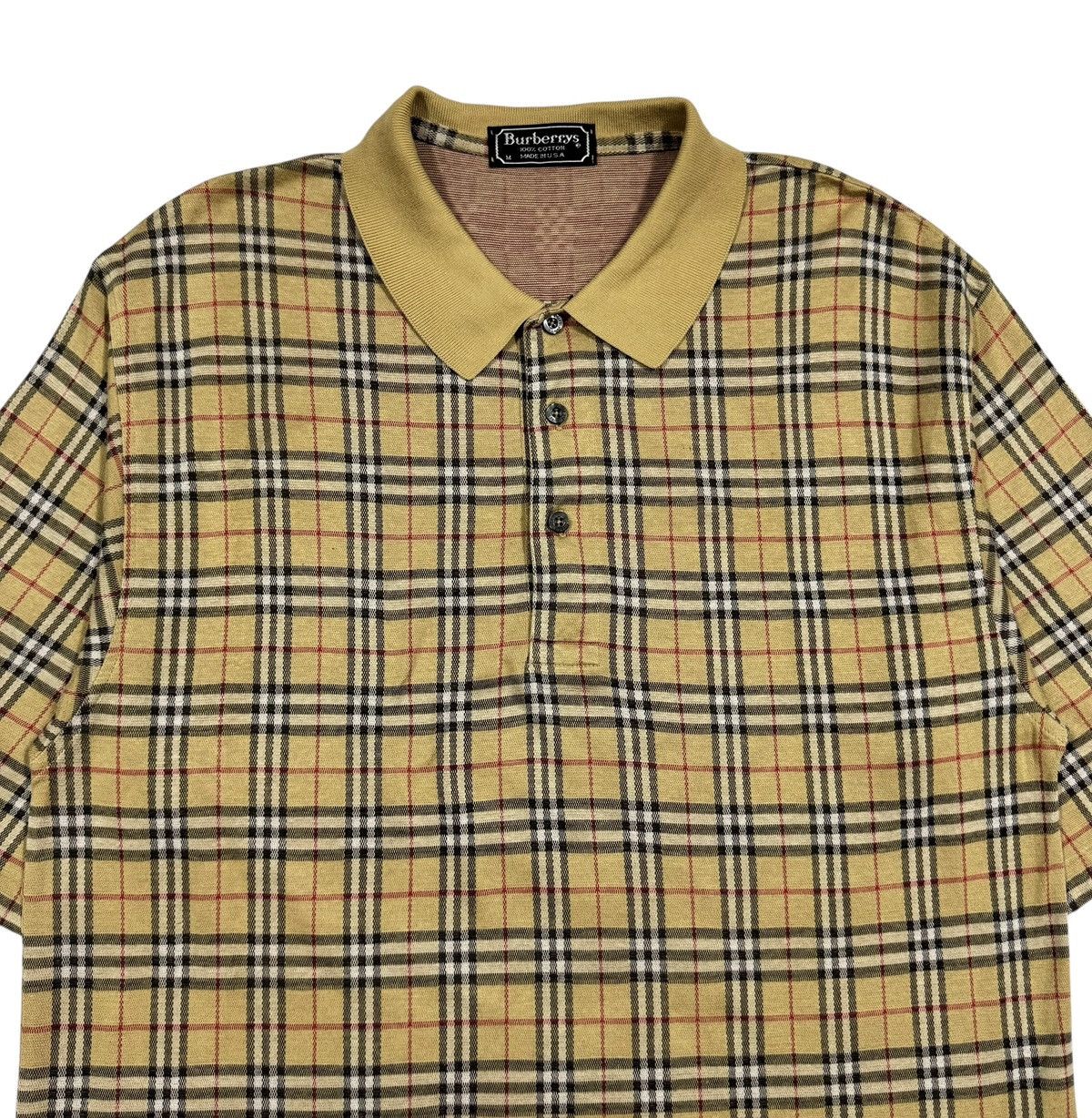 Burberry Vtg🔥Burberrys Novacheck Polo Shirt Made In Usa Size US M / EU 48-50 / 2 - 3 Thumbnail