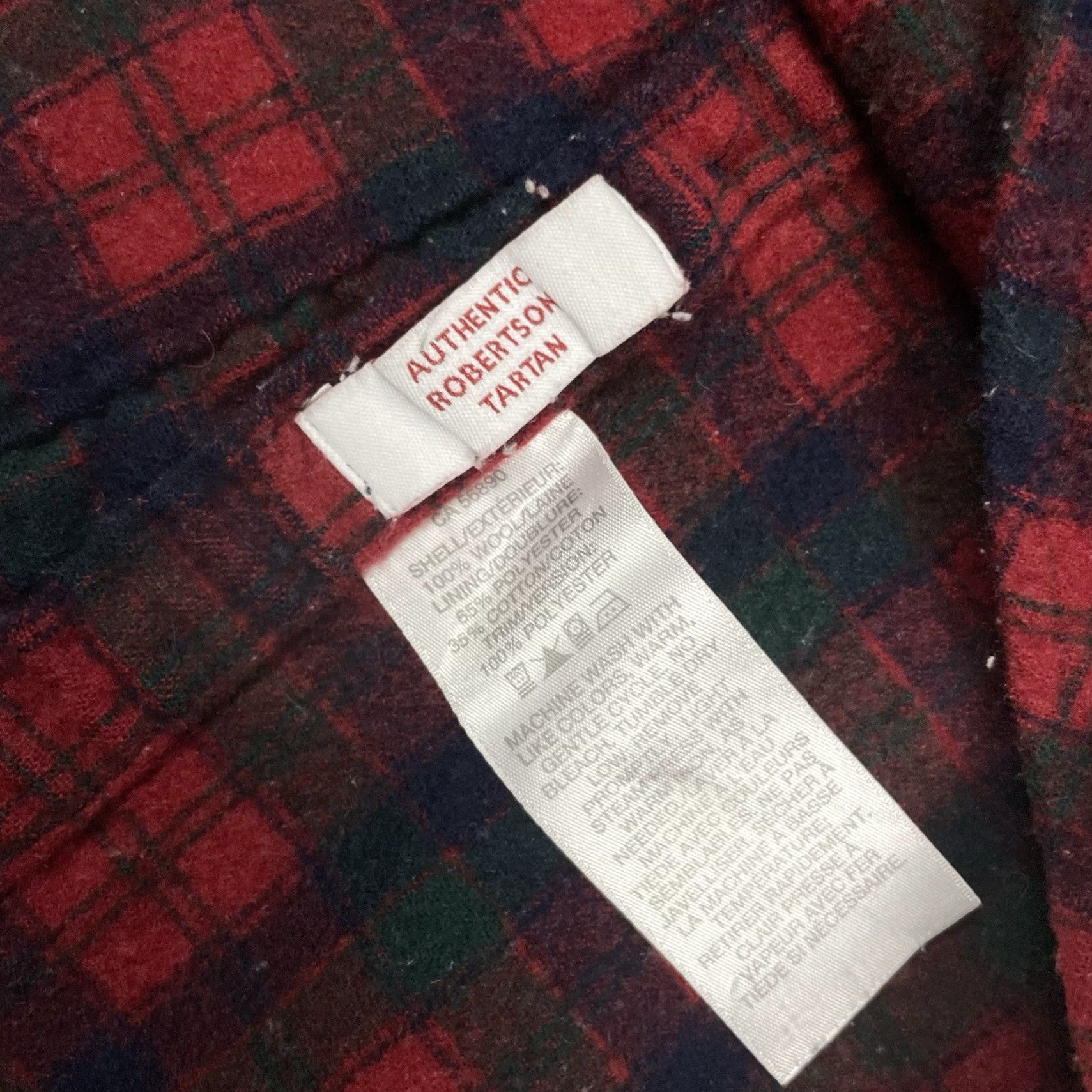Pendleton VINTAGE Pendleton Shirt Men Wool Flannel Red Plaid Button-Up Coat? (Oops) Size US S / EU 44-46 / 1 - 5 Thumbnail