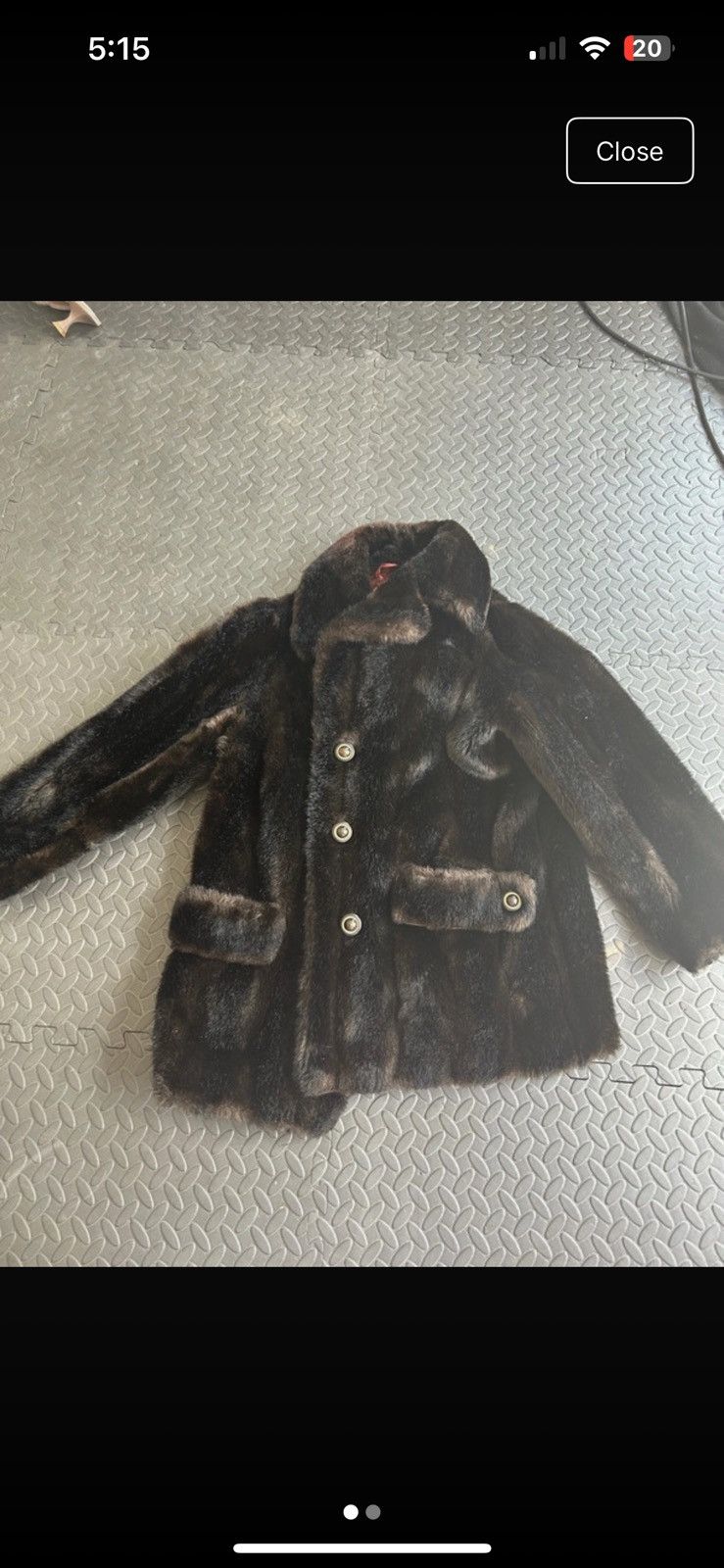 Other Vintage Faux Fur Coat Astraka of London Brown Jacket Size M / US 6-8 / IT 42-44 - 1 Thumbnail