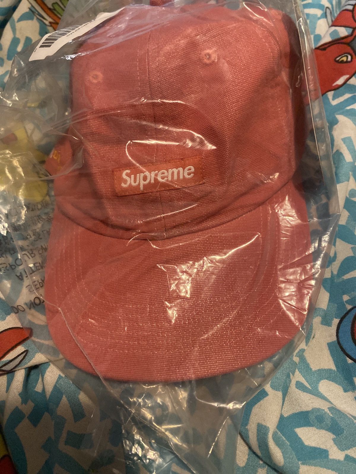 Supreme Supreme Cordura Denim Small Box 6-Panel Pink Size ONE SIZE - 6 Thumbnail