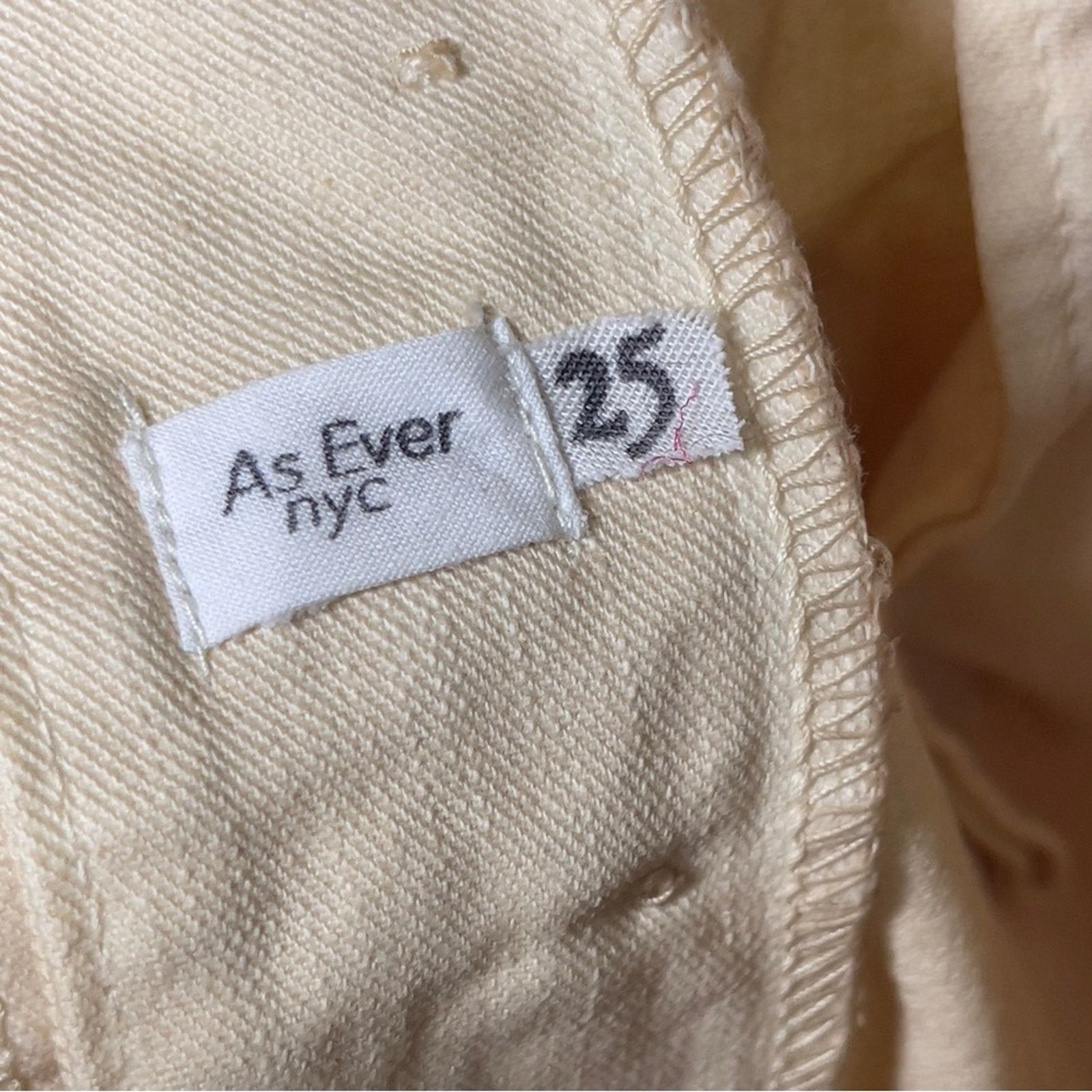 Other As Ever NYC Brancusi Pant Natural Canvas cotton high rise Size 25" / US 0 / IT 36 - 7 Thumbnail