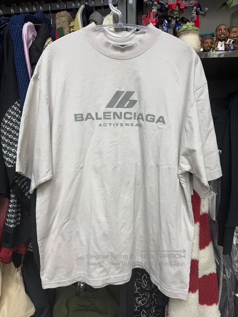 Balenciaga Balenciaga Reflective Logo Short Sleeve Size US S / EU 44-46 / 1 - 1 Thumbnail