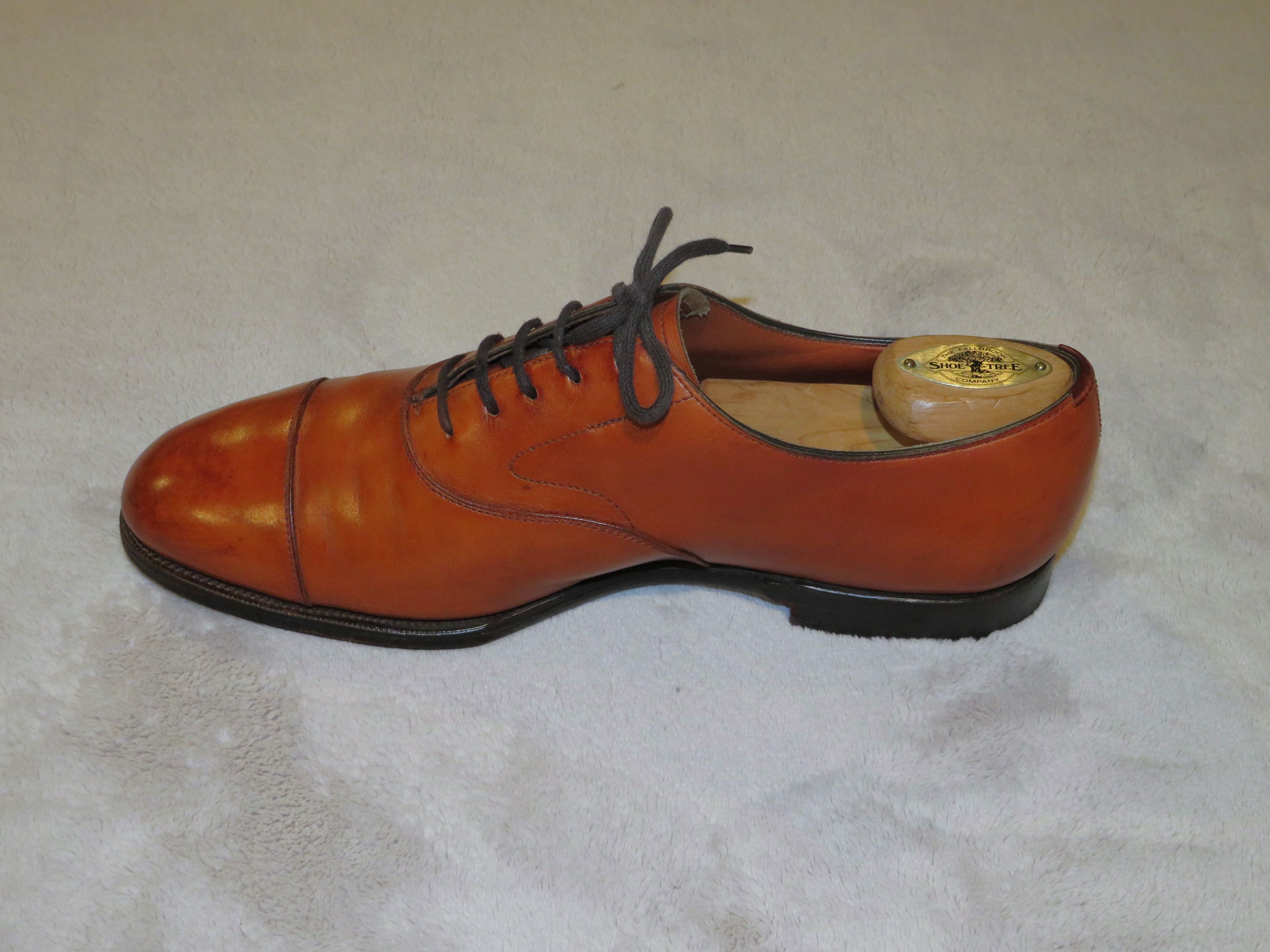 Edward Green Chelsea Burnt Pine Antiqued Leather Derby 202 Last Size 8D Size US 8 / EU 41 - 5 Thumbnail