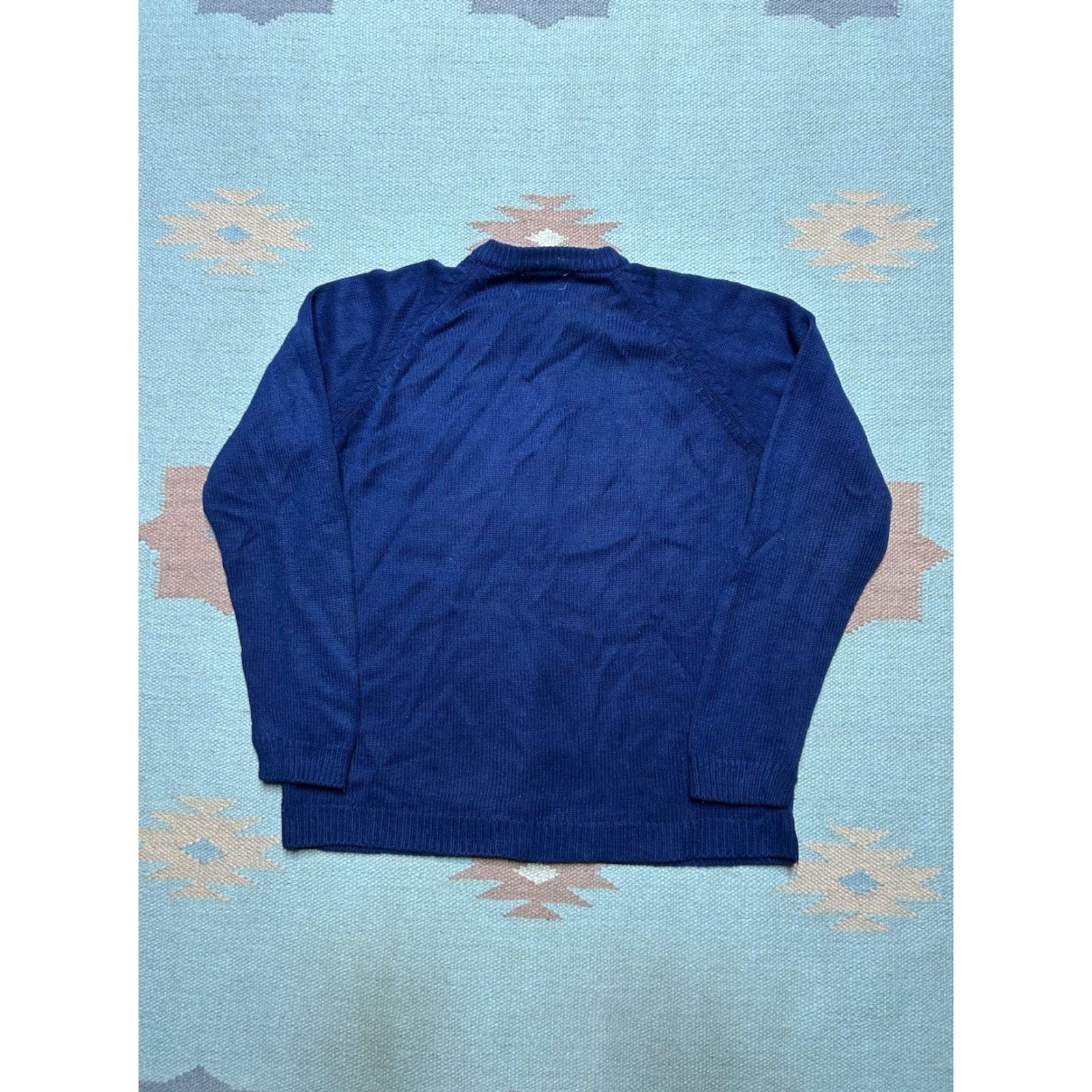 Vintage VINTAGE 60s 70s acrylic knit sweater button front cardigan blue Women’s M Size M / US 6-8 / IT 42-44 - 8 Thumbnail