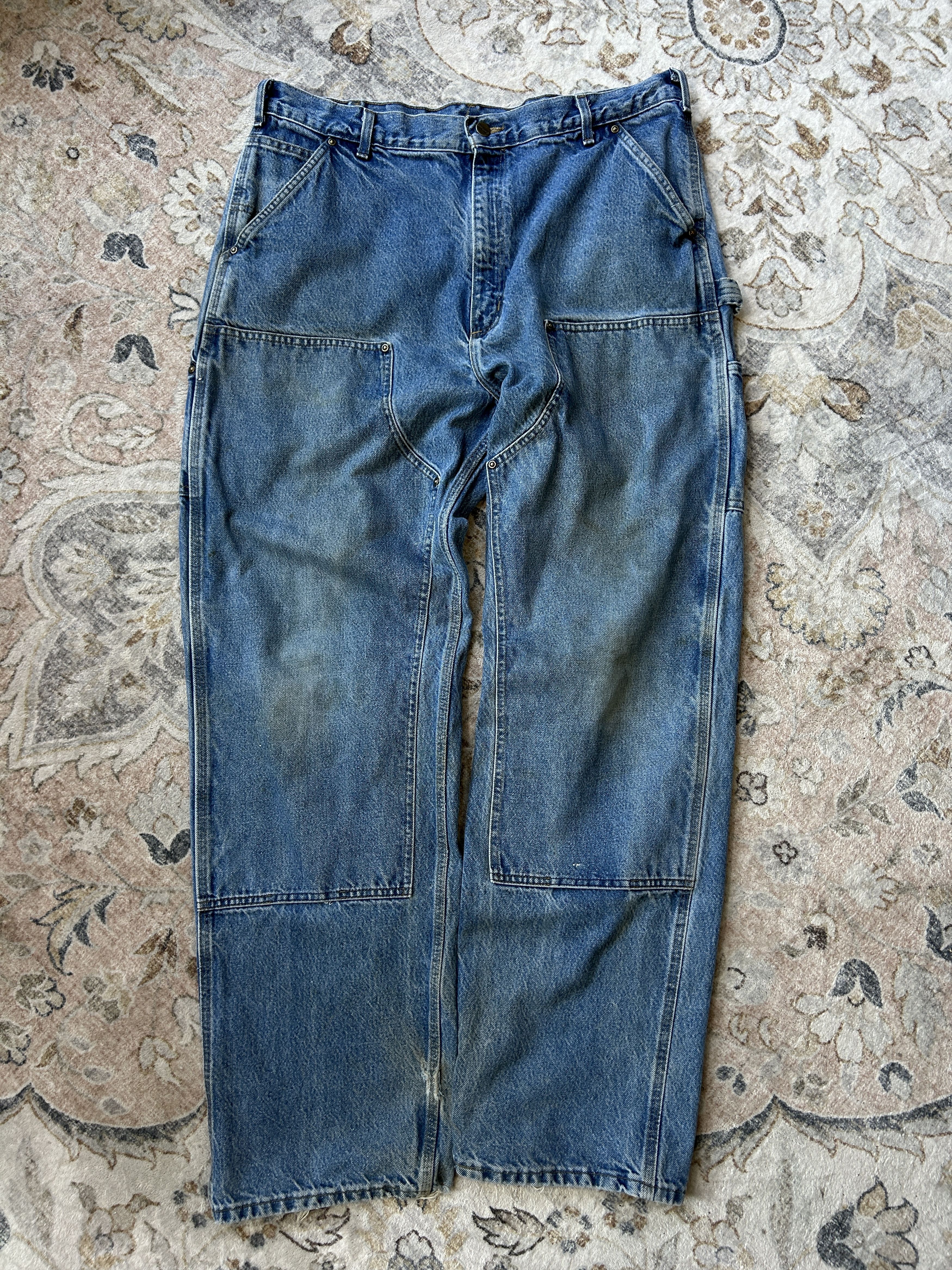 Carhartt Vintage Carhartt Denim Work-Wear Double Knee Pants Size 37W Size US 37 - 1 Thumbnail