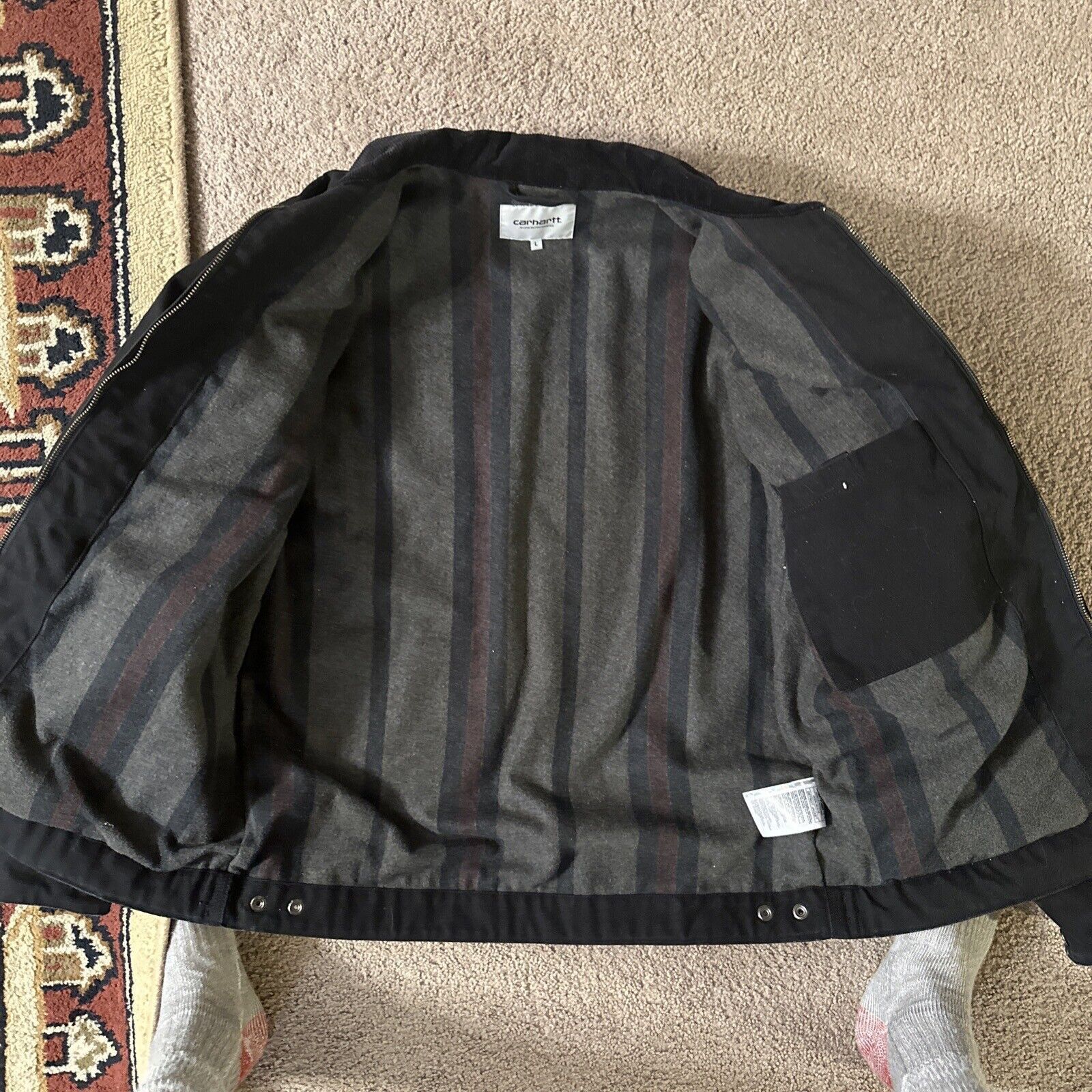 Carhartt Carhartt WIP Detroit Work Jacket Workwear Black L Size US L / EU 52-54 / 3 - 4 Thumbnail