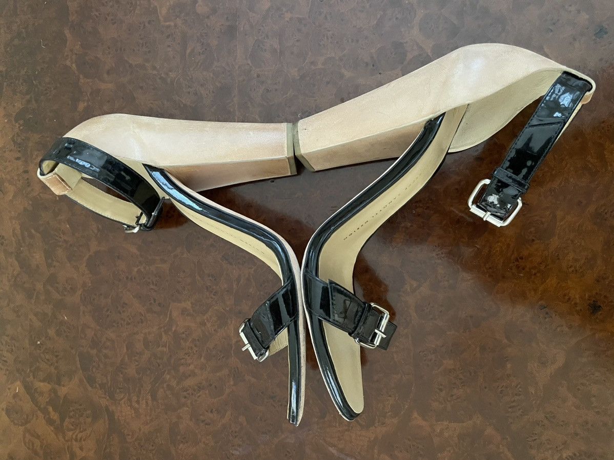 Giuseppe Zanotti Contrast Heel Patent Ankle Strap Sandal Size US 8 / IT 38 - 5 Thumbnail