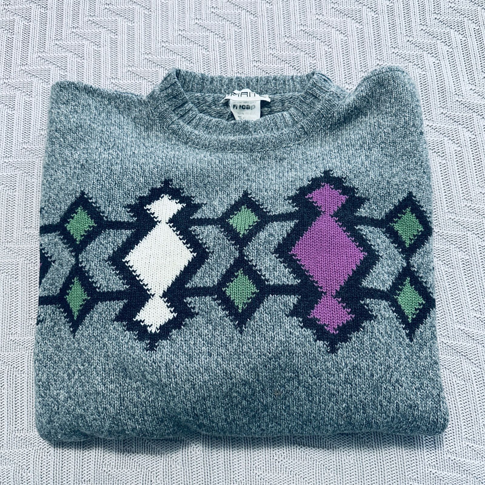 Share Spirit Homme Vintage Spirito 80s wool sweater Size US XL / EU 56 / 4 - 1 Thumbnail