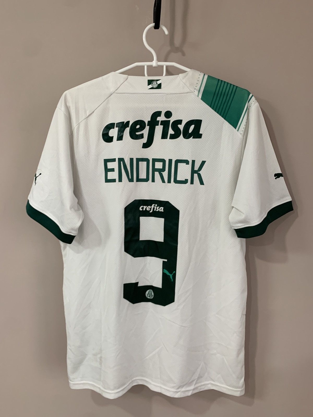 Puma Palmeiras Home Football Shirt Puma Soccer Jersey ENDRICK #9 Size US L / EU 52-54 / 3 - 1 Thumbnail
