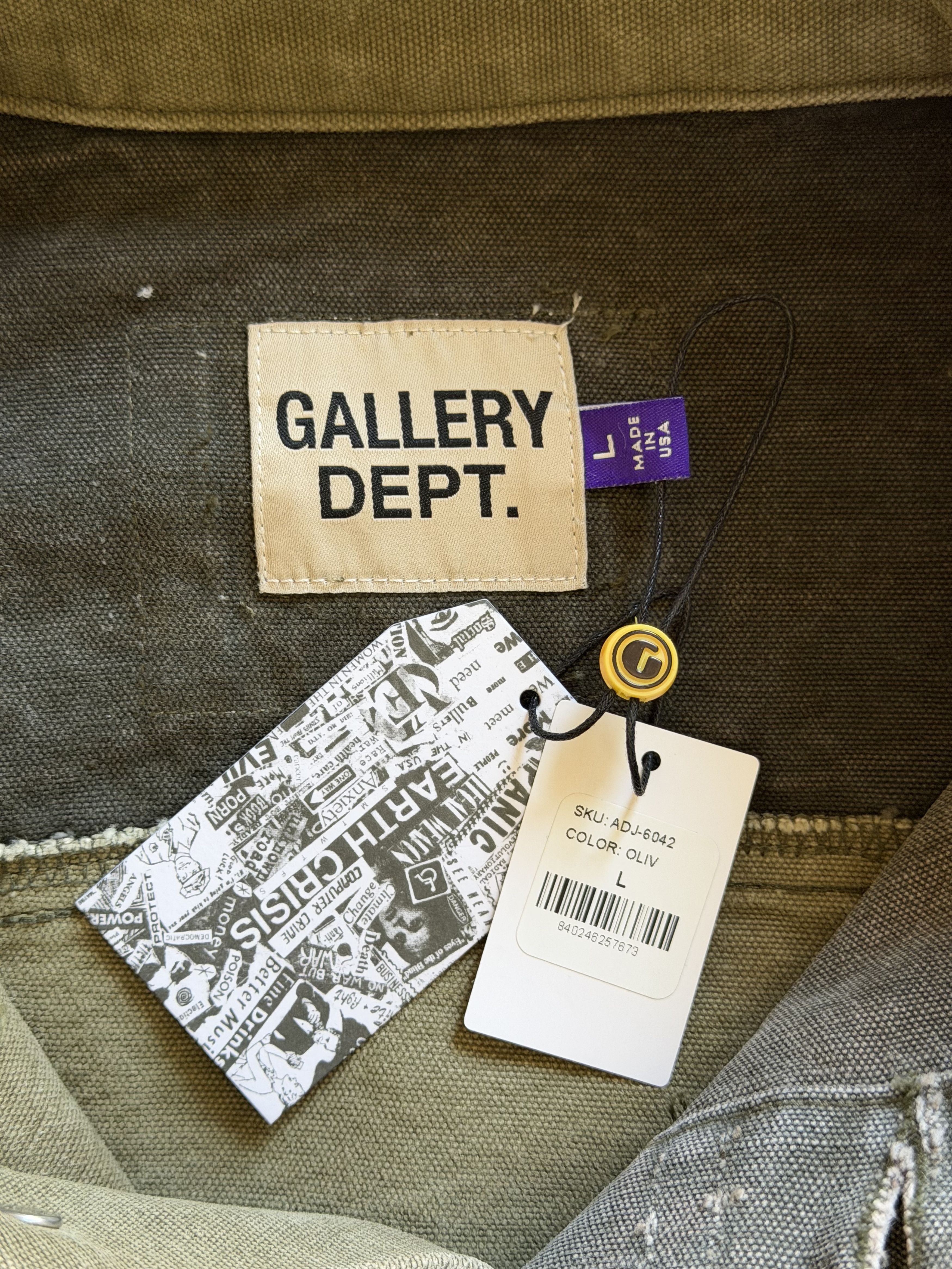 Gallery Dept. Gallery Dept. Andy Patchwork Canvas Jacket in Green Size US L / EU 52-54 / 3 - 9 Thumbnail