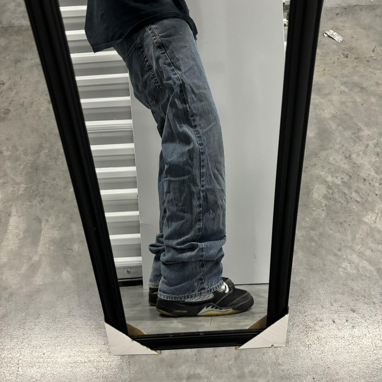 Japanese Brand × Vintage Crazy Vintage Y2K/2000s Grunge Dark Wash Bullhead Denim Jeans! Size US 32 / EU 48 - 2 Thumbnail