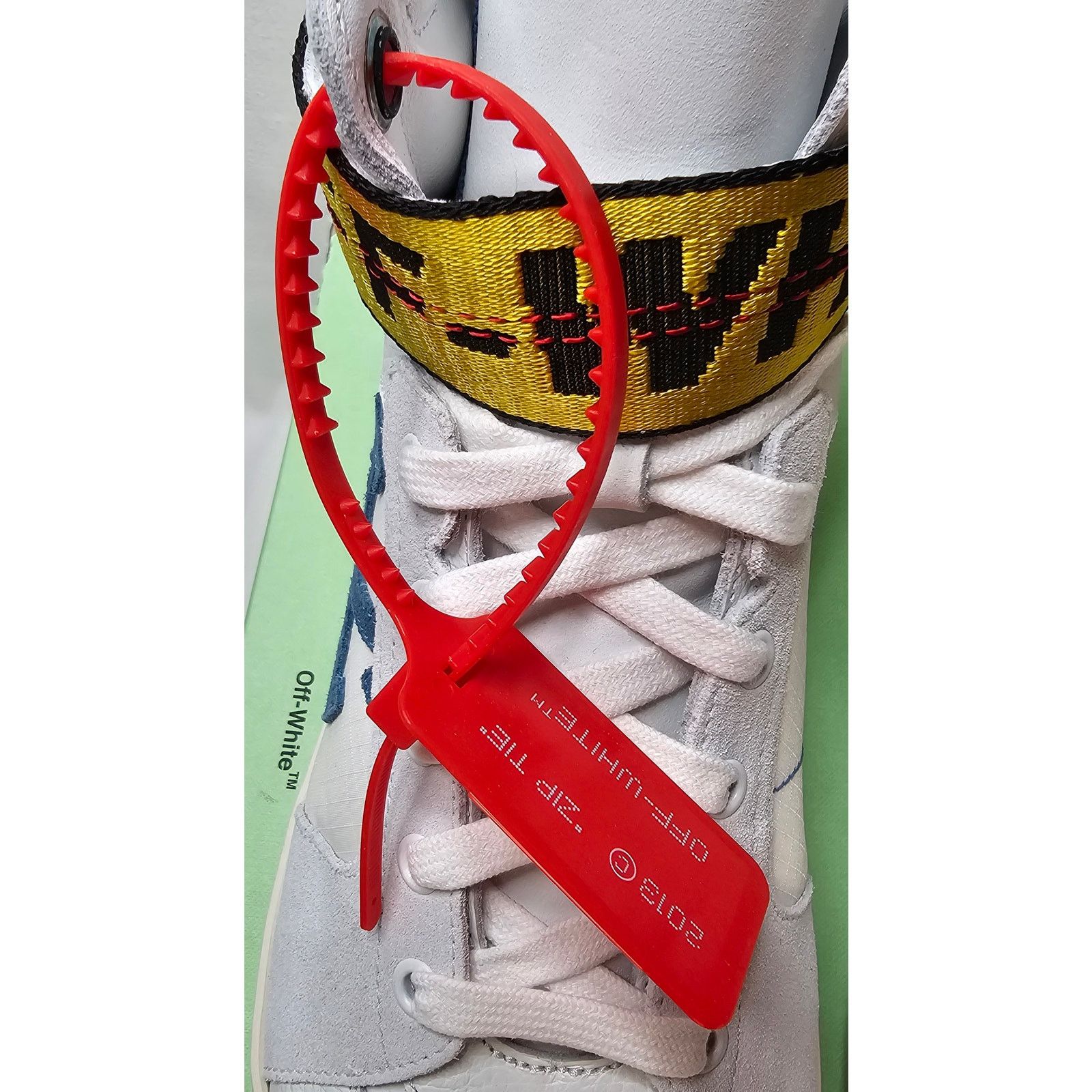 Off-White Off-White White Canvas and Leather Industrial High Top Size US 11 / EU 44 - 8 Thumbnail