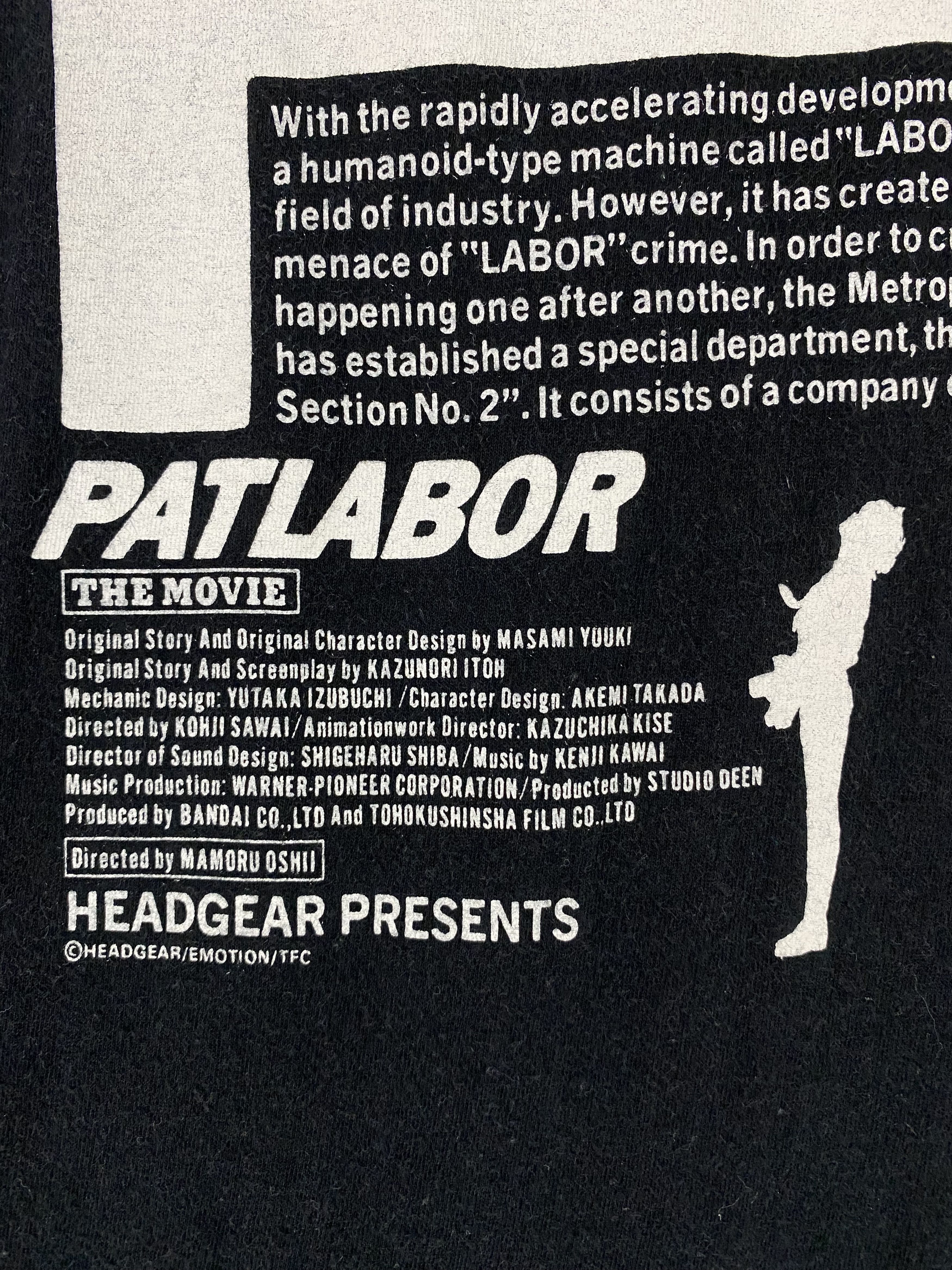 Anime × Japanese Brand × Vintage 90s Patlabor the movie promo shirt Size US M / EU 48-50 / 2 - 4 Thumbnail