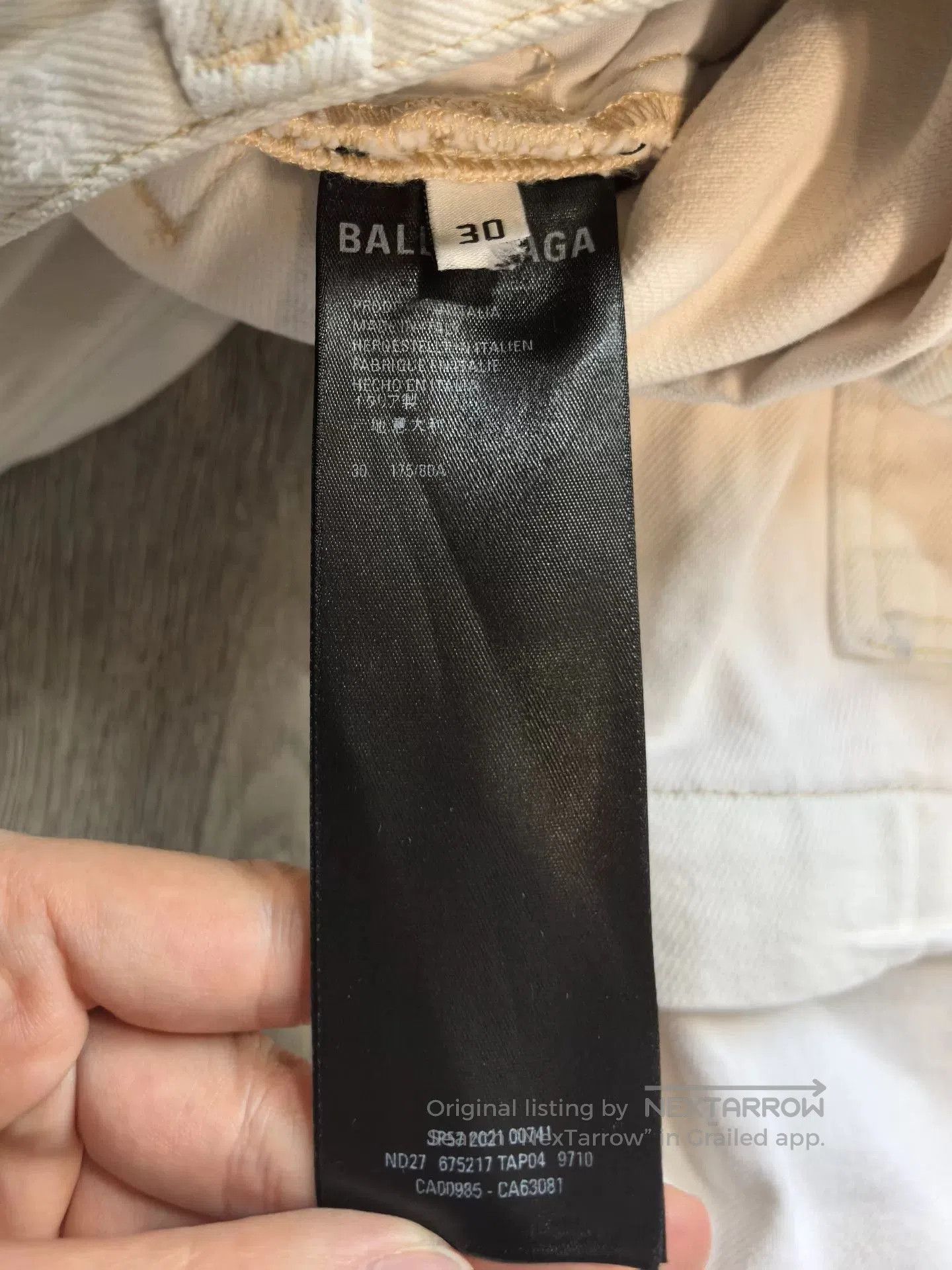 Balenciaga Balenciaga Oversized White Cargo Pants. Size US 30 / EU 46 - 6 Thumbnail