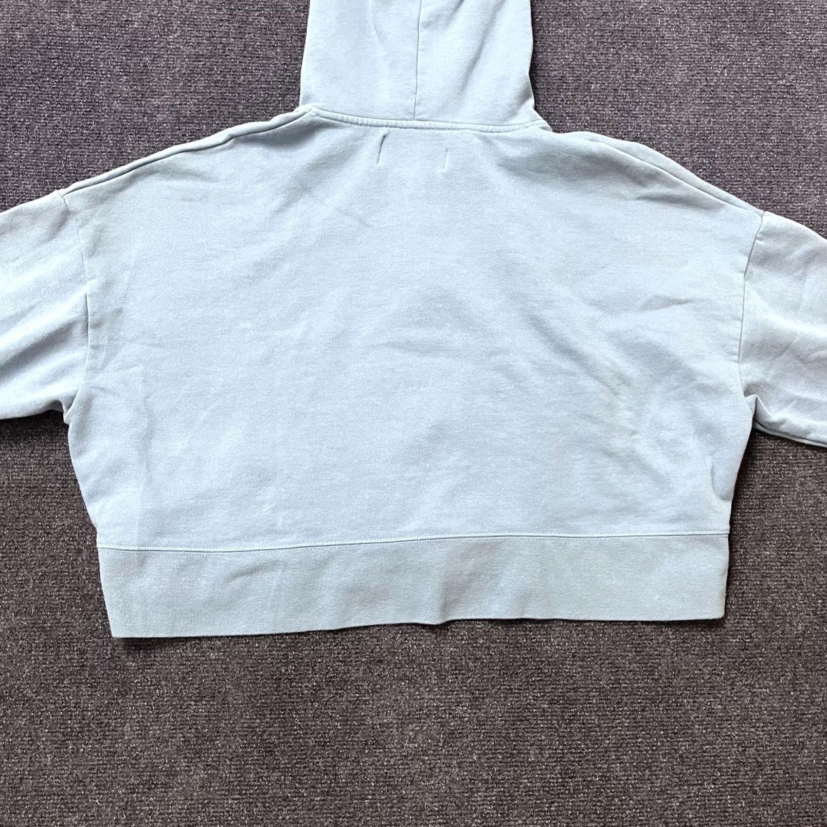 Empyre Empyre Hoodie Womens L Light Blue Full Zip Cropped Boxy Embroidered Logo Size L / US 10 / IT 46 - 4 Thumbnail