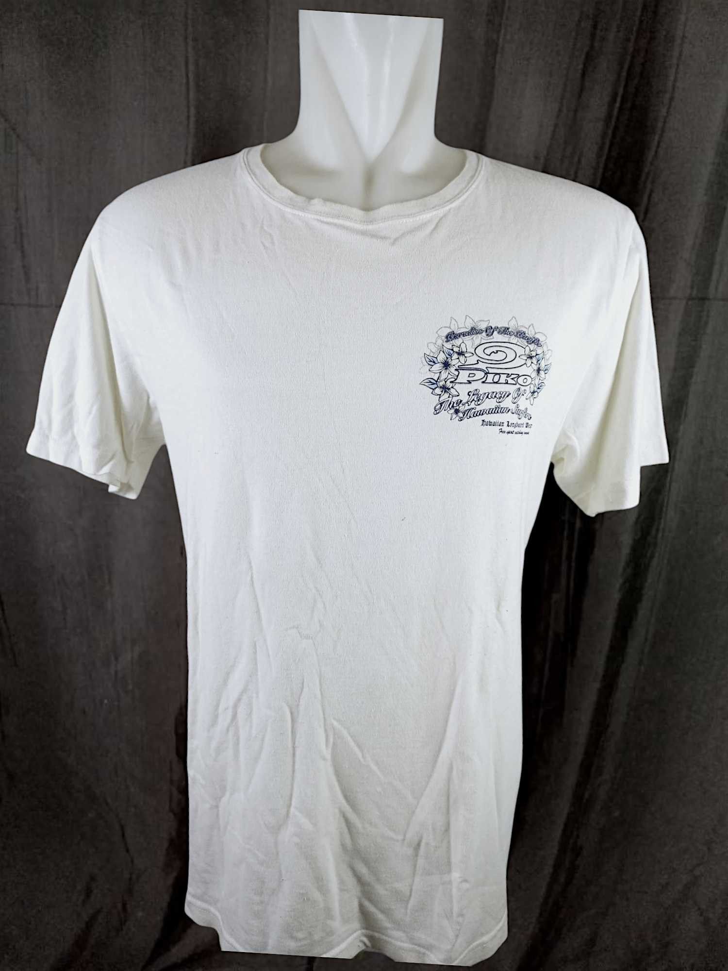 Japanese Brand × Vintage 90’s PIKO RARE HAWAIIAN LONGBOARD WEAR SURF Y2K TEE Size US L / EU 52-54 / 3 - 17 Thumbnail