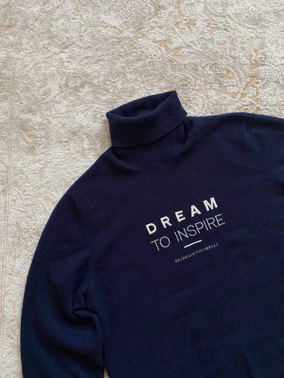 Brunello Cucinelli BRUNELLO CUCINELLI navy cashmere turtleneck sweater Size US M / EU 48-50 / 2 - 9 Thumbnail