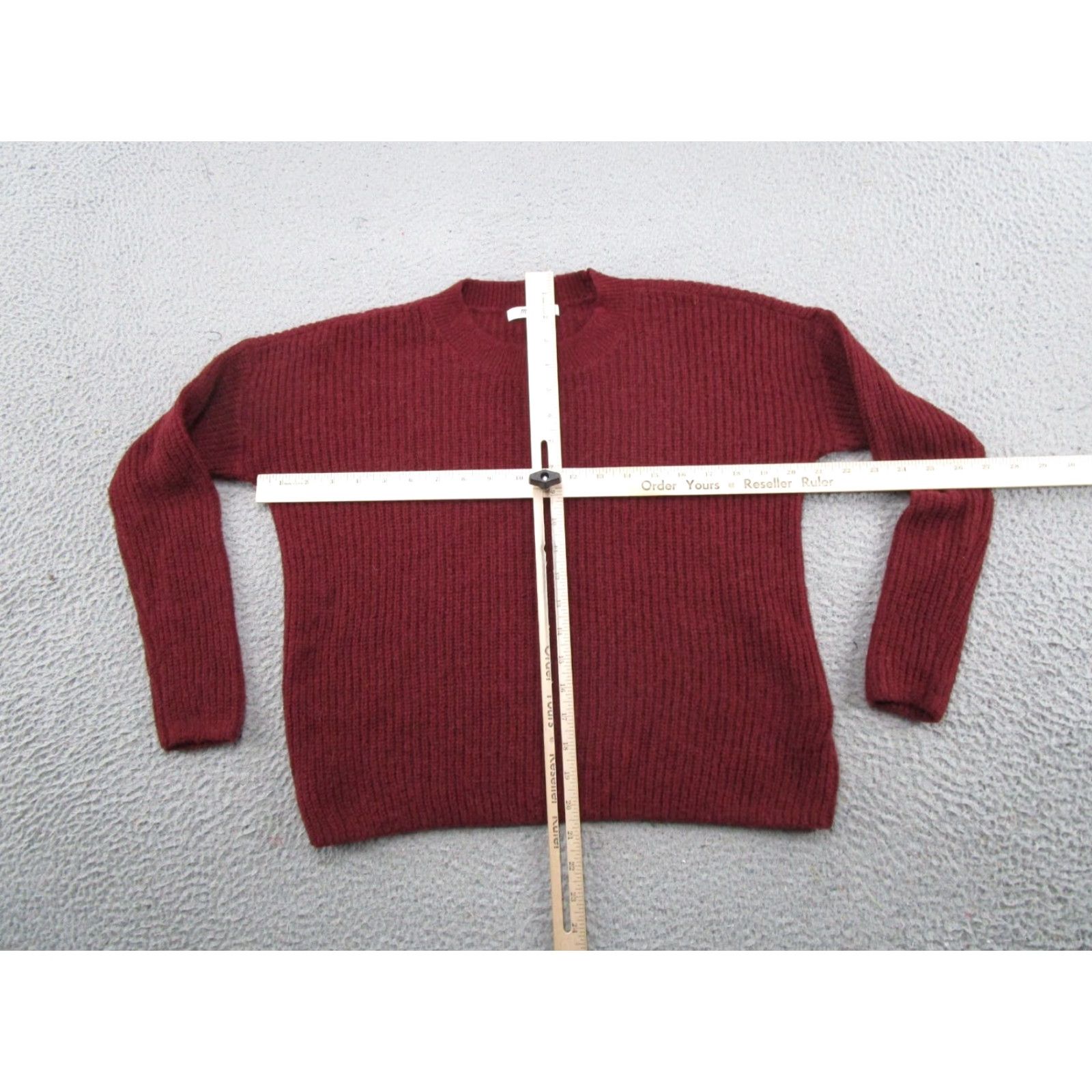 Madewell Madewell Sweater Pullover Women's 2XS Alpaca Red Lightweight Knit Casual Winter Fall Size XXS / US 00 / IT 34 - 4 Thumbnail