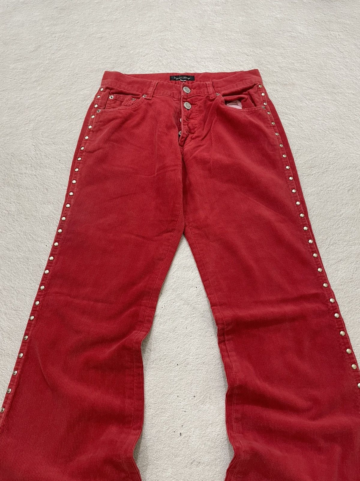 Hysteric Glamour 2000s Hysteric Flare Corduroy Pants Studed Bootcut Japanese Size US 26 / EU 42 - 2 Thumbnail