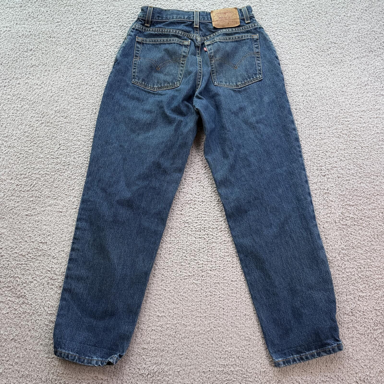 Levi's Levis 550 Relaxed Fit Jeans Womens 10 Blue Y2K Vintage 27x29 Size 27" / US 4 / IT 40 - 2 Thumbnail
