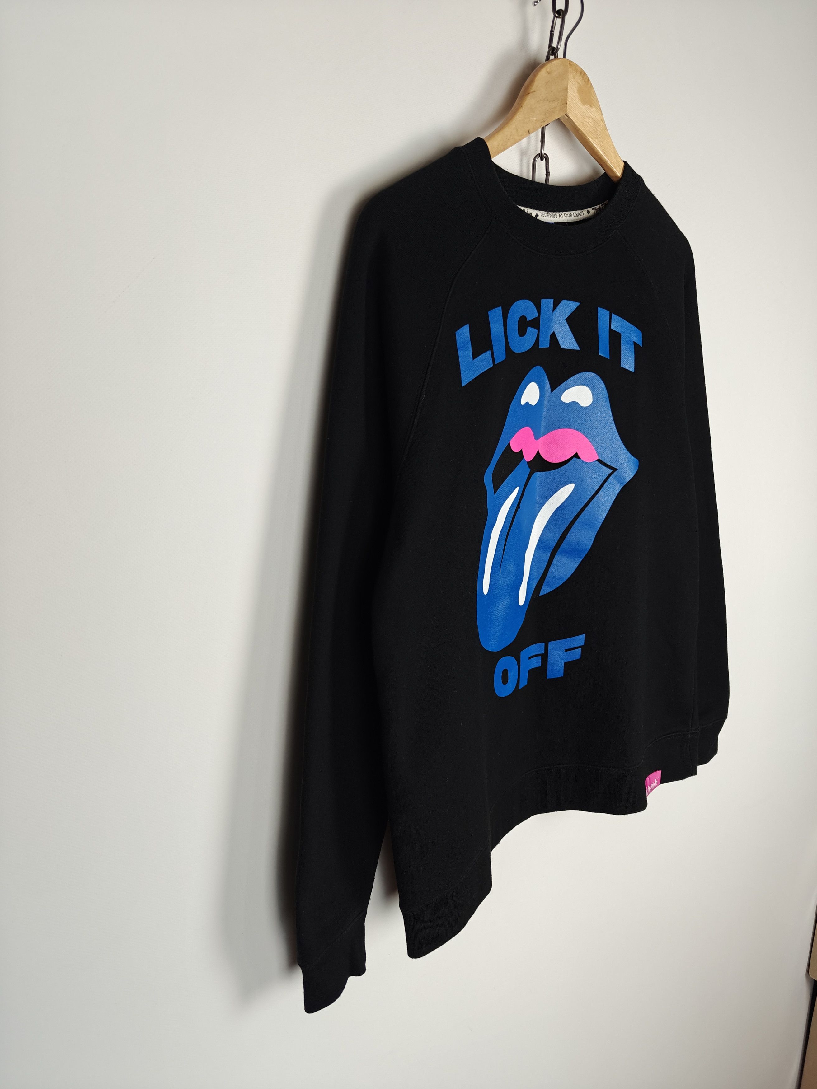 Pink Dolphin Pink Dolphin Sweatshirt Crewneck Lick It Black size M Size US M / EU 48-50 / 2 - 6 Thumbnail