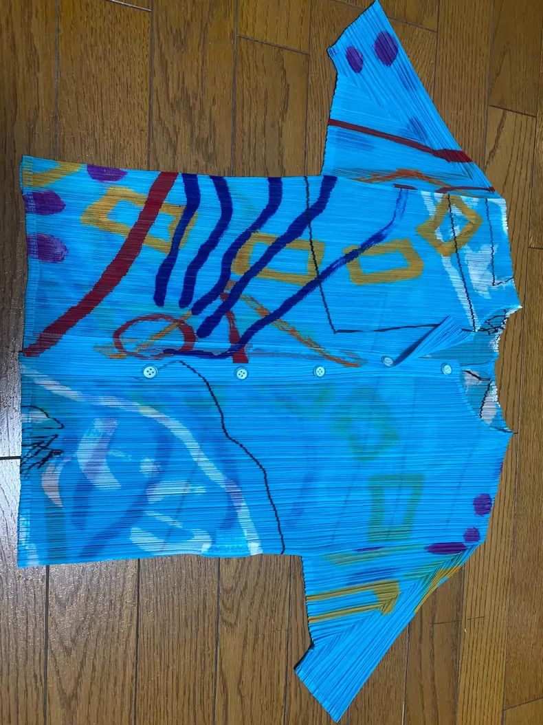 Other Issey Miyake/三宅一生 size:3 Lake blue pleated cardigan Size M / US 6-8 / IT 42-44 - 1 Thumbnail