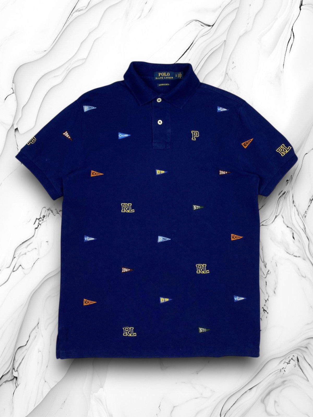 Polo Ralph Lauren Polo Ralph Lauren Designer Monogram Logo T Shirt Size US S / EU 44-46 / 1 - 1 Thumbnail
