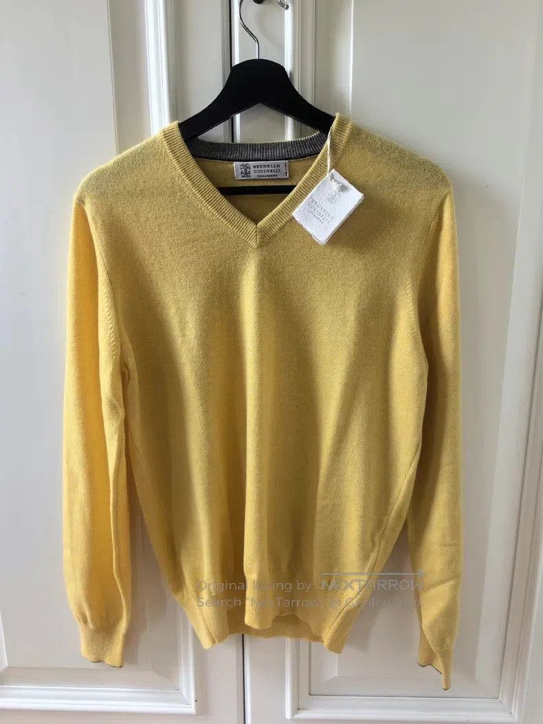 Brunello Cucinelli Men's V-Neck Cashmere Sweater.