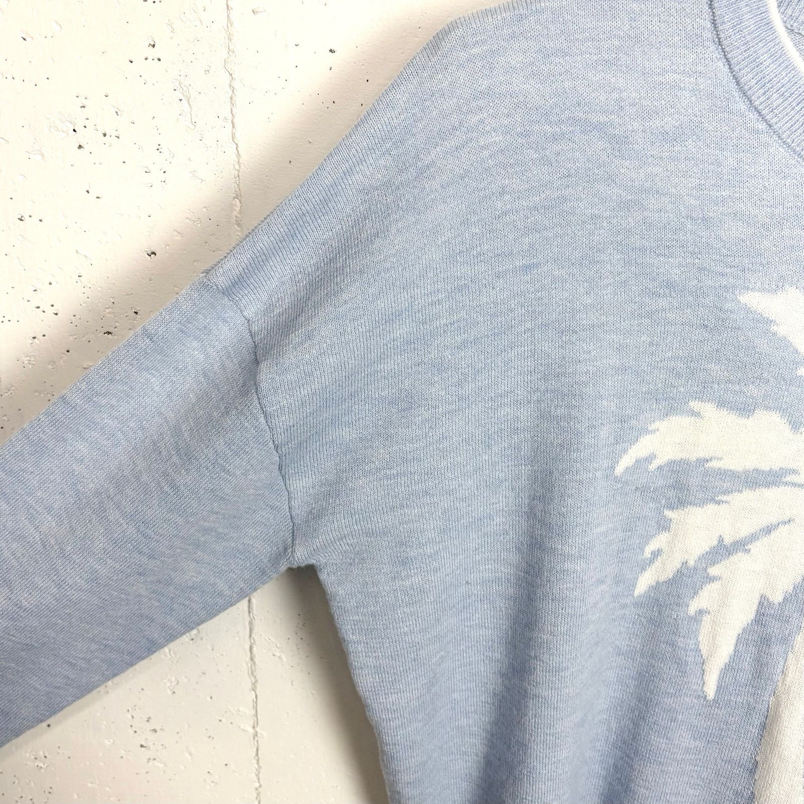 Vineyard Vines Vineyard Vines Palm Tree Intarsia Sweater Jake Blue Heather Size S / US 4 / IT 40 - 9 Thumbnail
