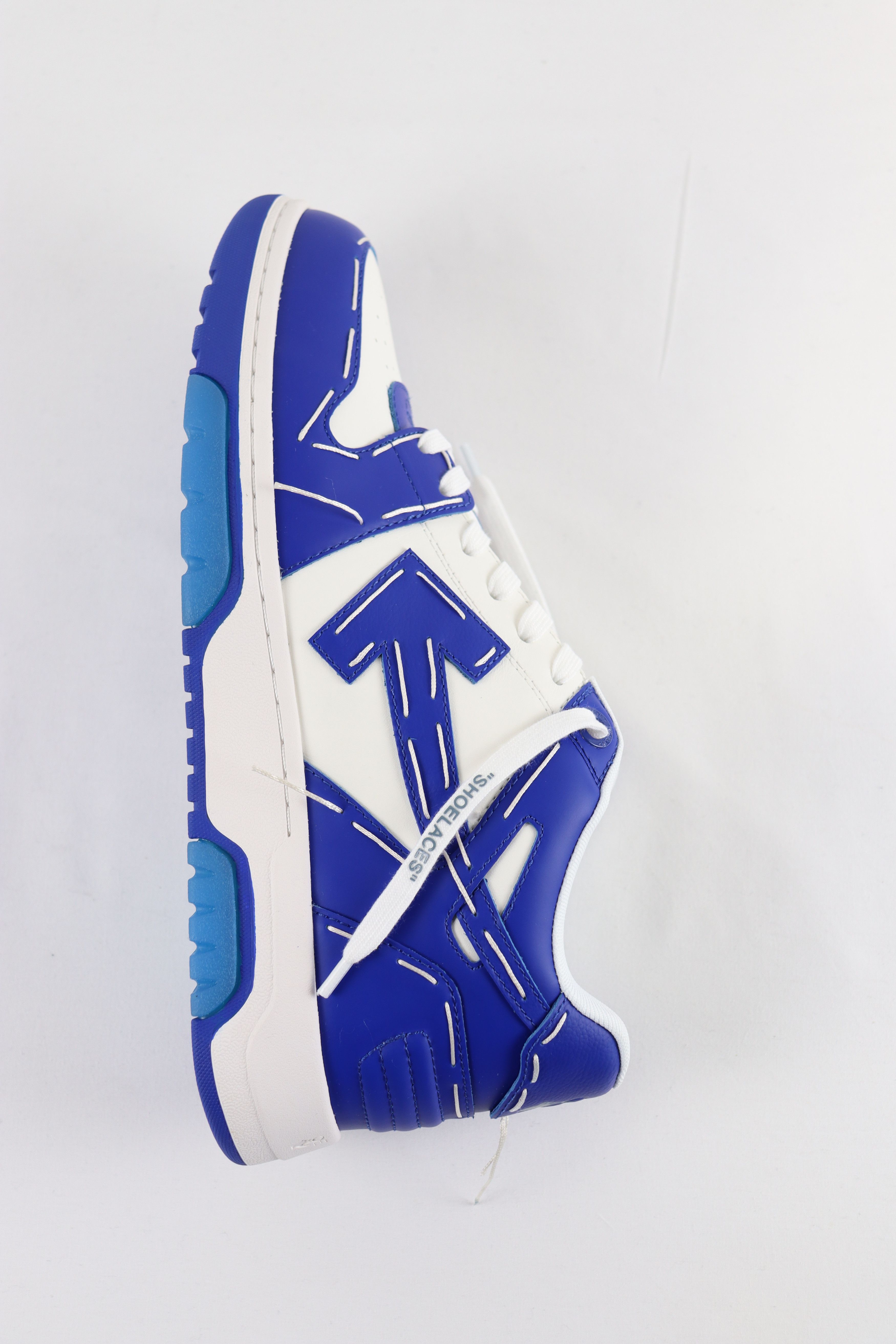 Off-White o1rshd Out of Office Sartorial Stitch Sneakers Blue / White Size US 13 / EU 46 - 10 Thumbnail