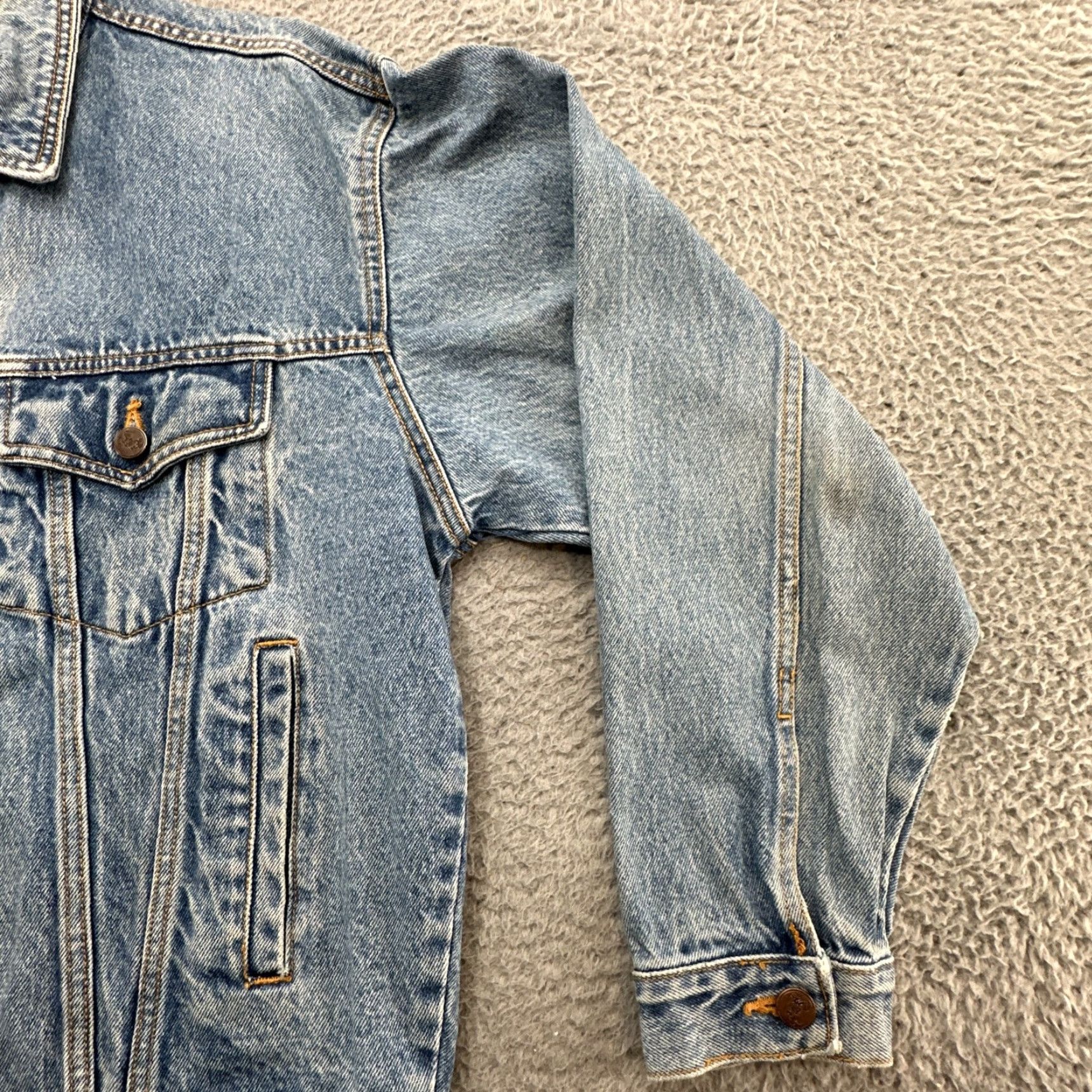 Disney VINTAGE Mickey Mouse Embroidered Denim Trucker Jacket Mens Medium Blue 90s USA Disney Inc. Jacket Size US M / EU 48-50 / 2 - 5 Thumbnail