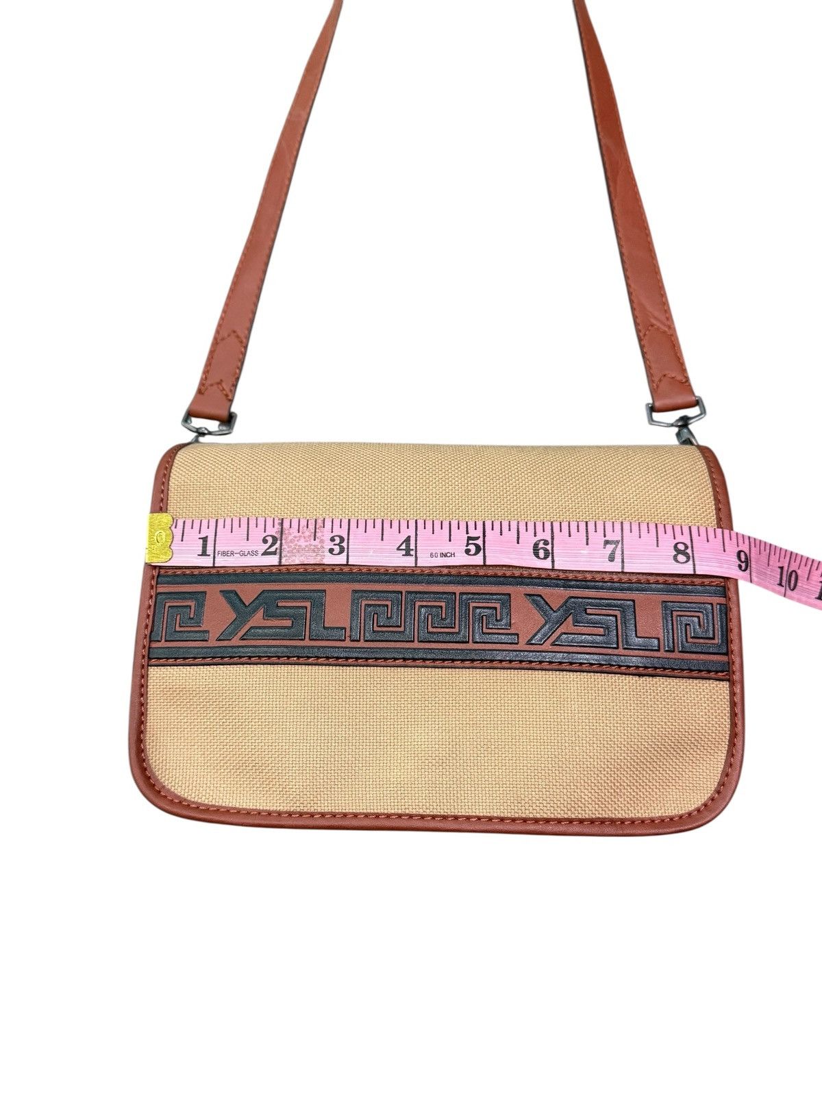 Yves Saint Laurent RARE YVES SAINT LAURENT CANVAS SHOULDER BAG Size ONE SIZE - 15 Thumbnail