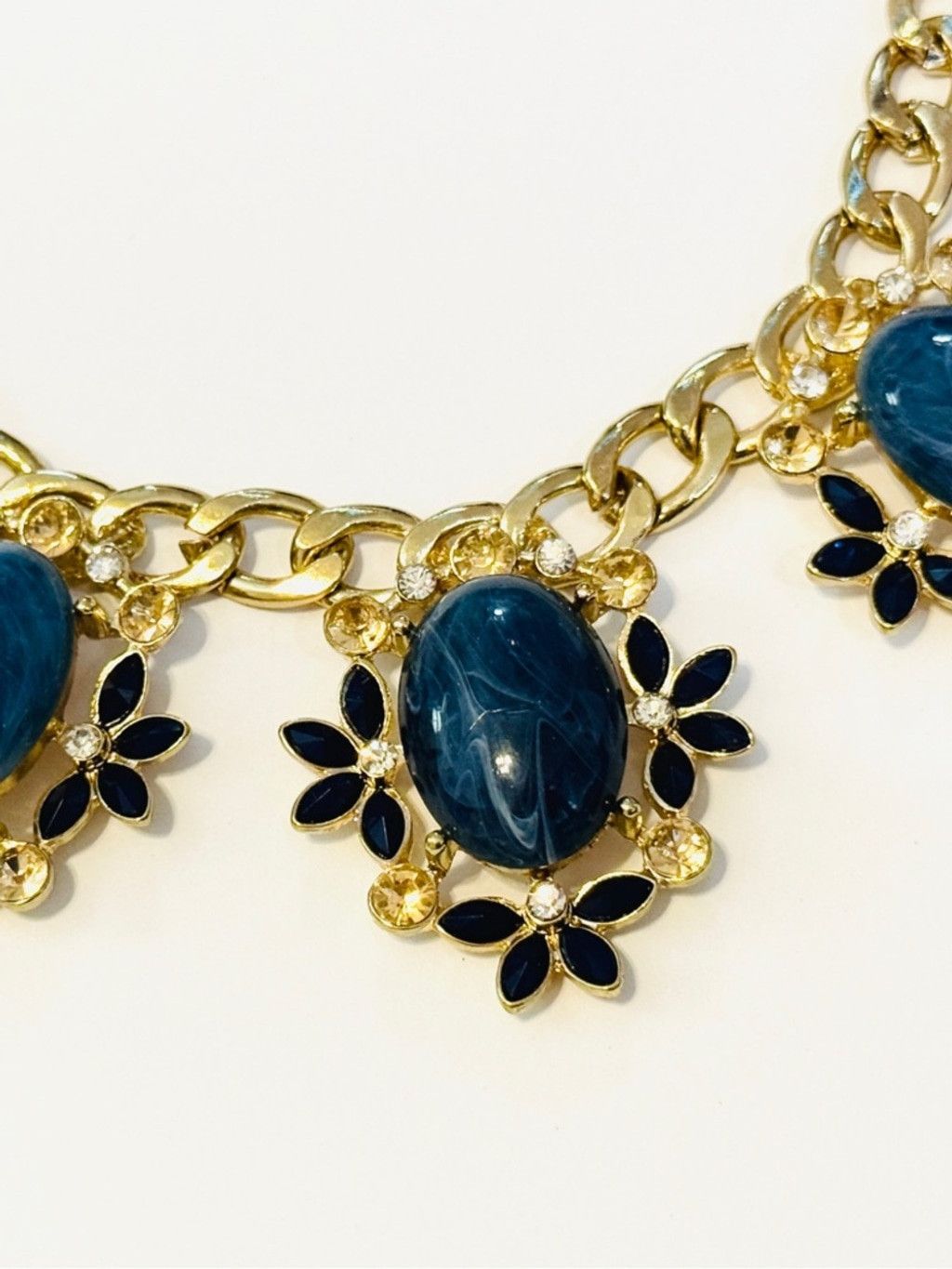 Neiman Marcus NEIMAN MARCUS Blue Cabochon Statement Necklace | NWT Size ONE SIZE - 6 Thumbnail