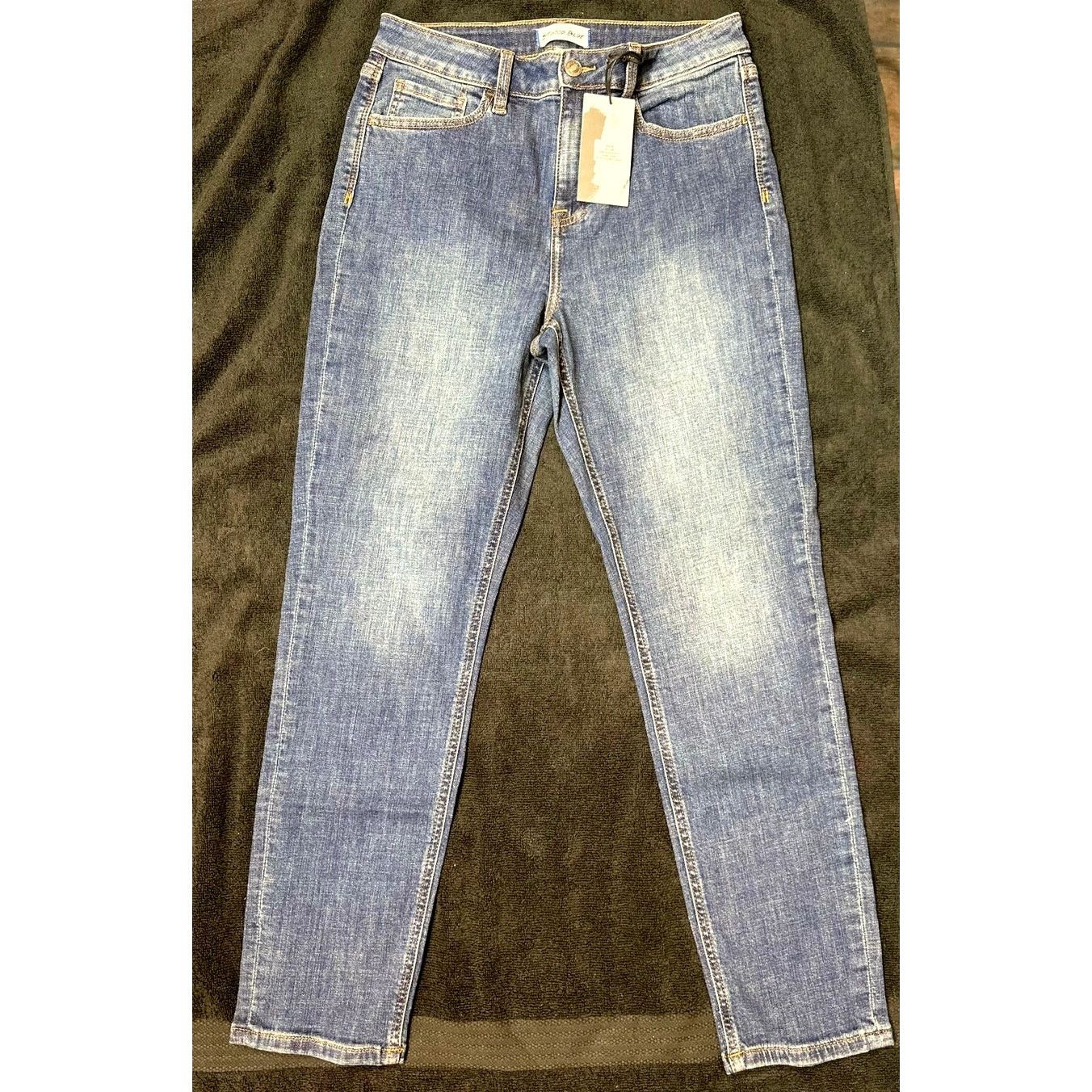 Other Studio Blue Straight Jeans Clean Double Vision 29 Size 29" - 2 Thumbnail