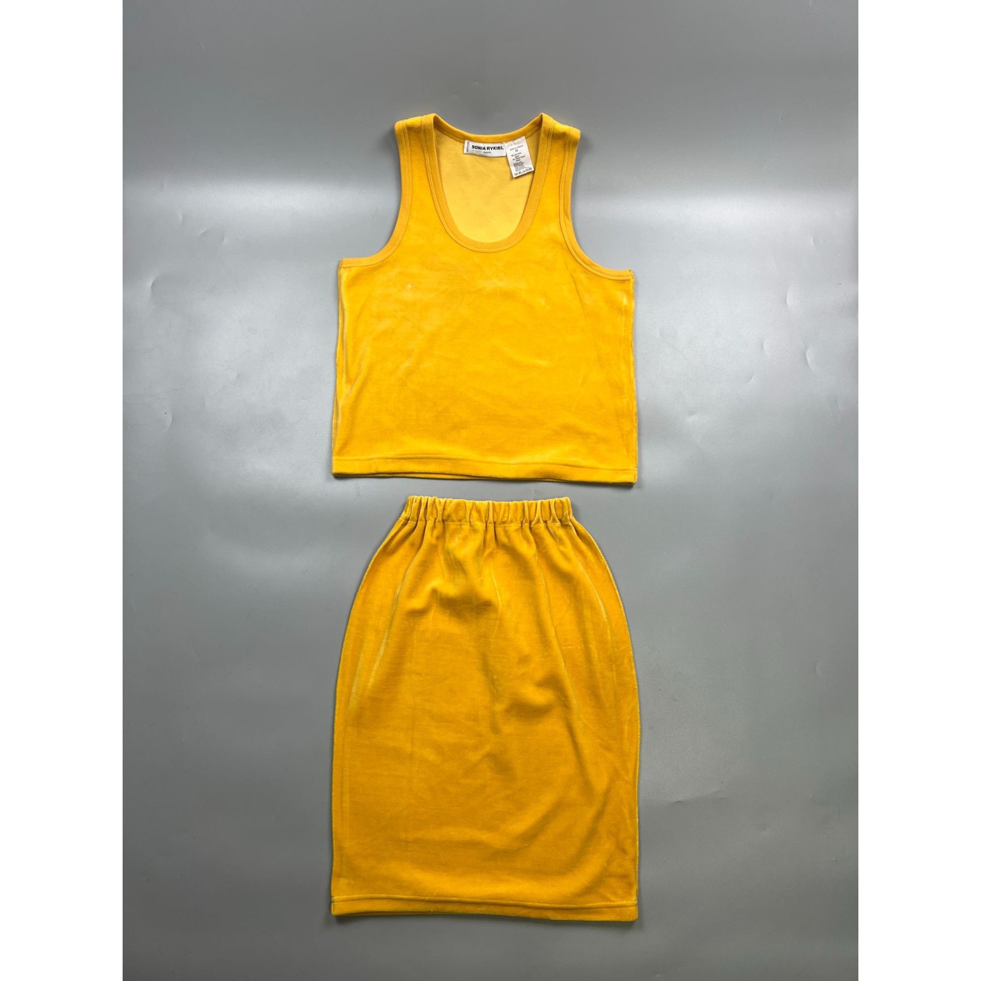 Sonia Rykiel Sonia Rykiel Towel Style Tank Top and Skirt Set (Y0823) Size M / US 6-8 / IT 42-44 - 1 Thumbnail
