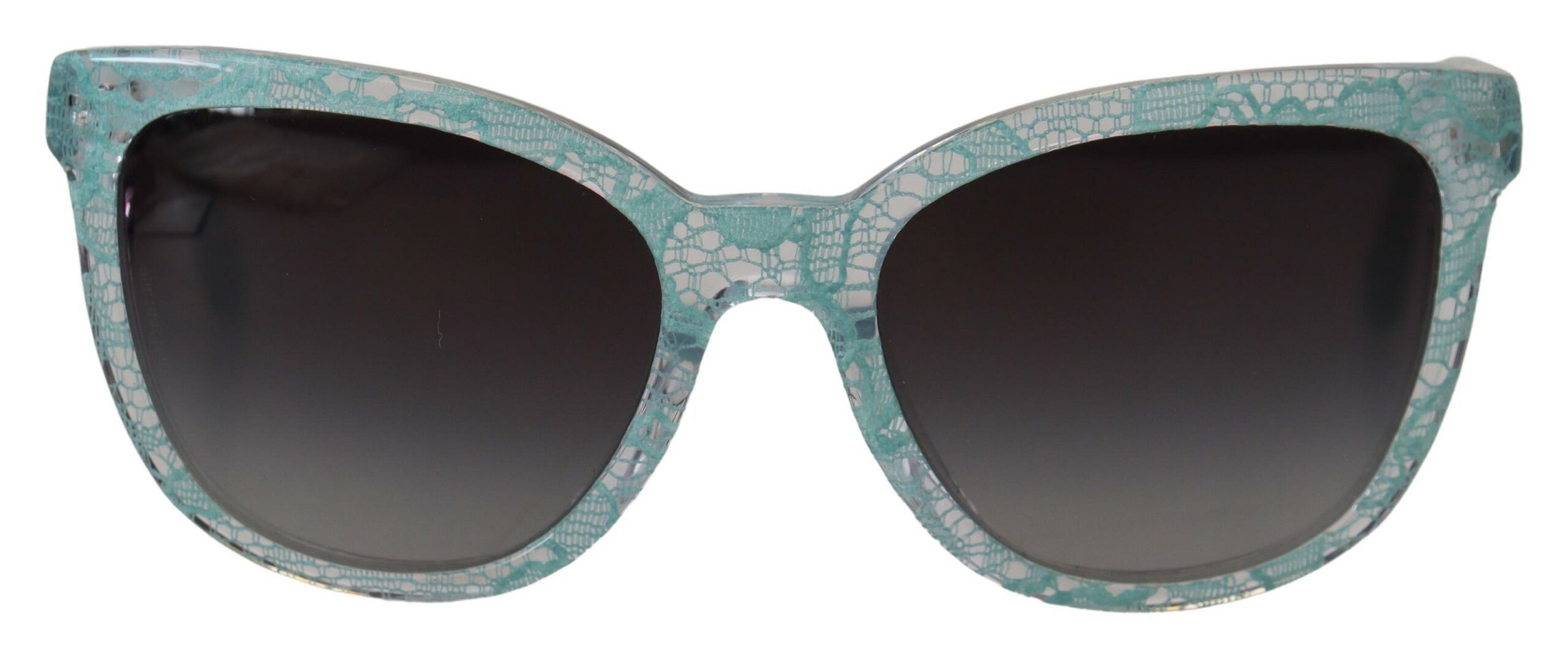 Dolce & Gabbana Elegant Blue Lace Detail Women's Sunglasses Size ONE SIZE - 1 Thumbnail