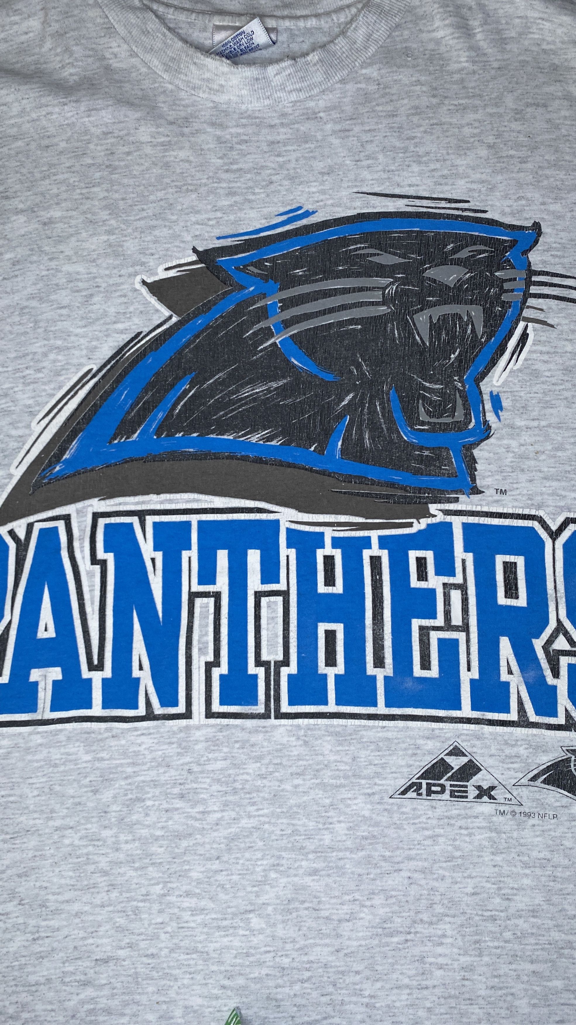 NFL Vintage 1993 Carolina Panthers Apex One NFL Tee Size US XL / EU 56 / 4 - 2 Thumbnail