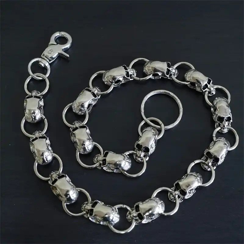 Jewelry Skull Domineering Heavy Waist Chain Wallet Chain Size ONE SIZE - 3 Thumbnail