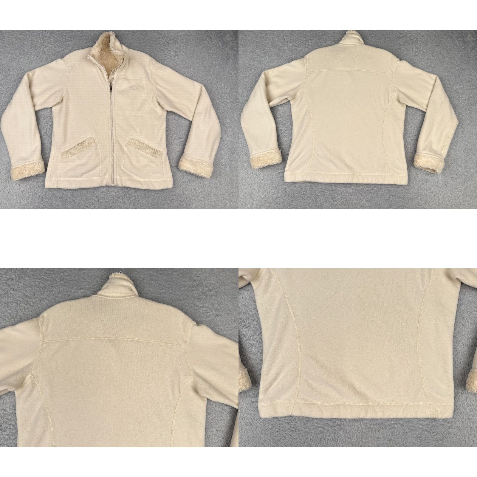 Patagonia Patagonia Jacket Women M Beige Synchilla Windzone Reversible Polartec Full Zip Pockets Hooded Logo Size M / US 6-8 / IT 42-44 - 9 Thumbnail