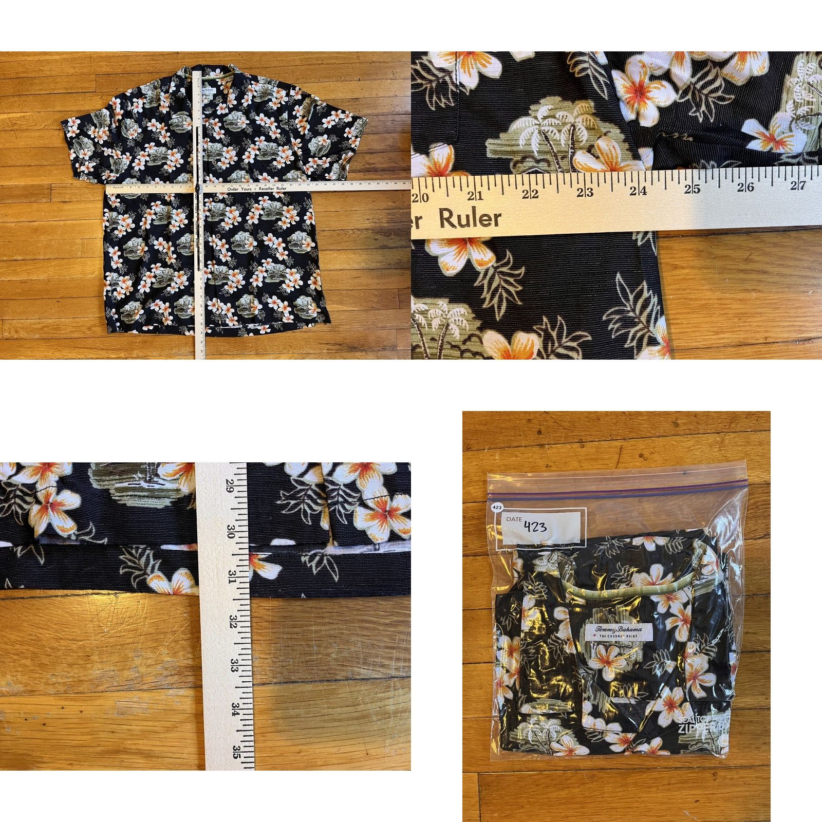 Tommy Bahama Tommy Bahama Coconut Point Shirt Men’s Extra Large Black Floral Size US XL / EU 56 / 4 - 8 Thumbnail