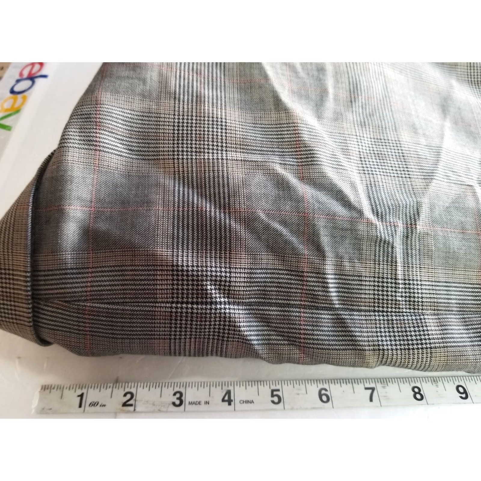 Vintage Alexandre London Plaid Gray Wool Blazer Mens 46L Jacket Two-Button Notch Lapel Regular Fit Casual Shirt/Coat Size 46R - 5 Thumbnail