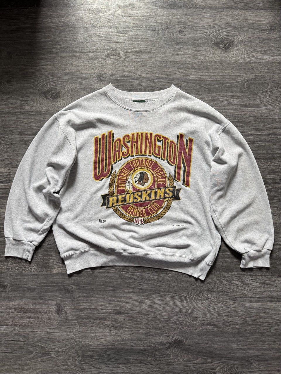 NFL Vintage 1993 Washington Redskins Oversized Sweatshirt Size US M / EU 48-50 / 2 - 1 Thumbnail