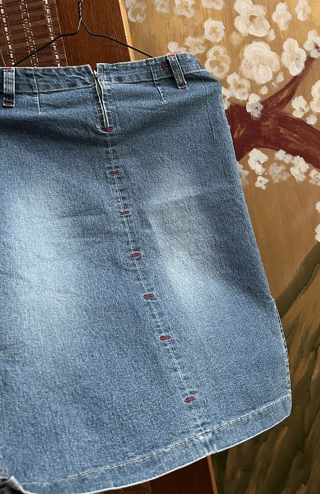 Miss Sixty 90’s Miss Sixty Blue Washed Denim Pencil Midi Skirt Size 32 Size 32" / US 10 / IT 46 - 4 Thumbnail