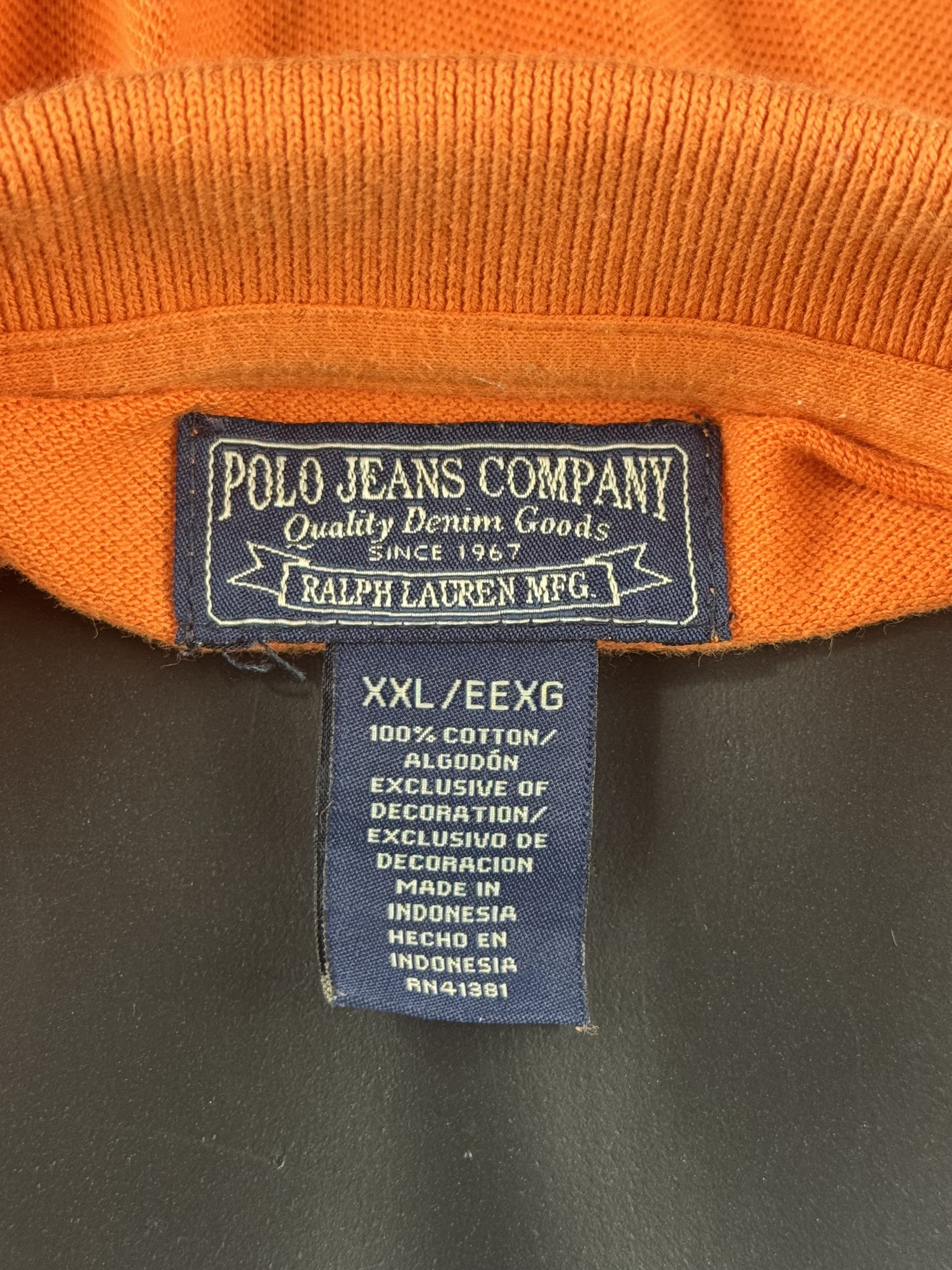 Polo Ralph Lauren VTG Polo Jeans Co. Ralph Lauren “67” Crest Polo Shirt Size US XXL / EU 58 / 5 - 4 Thumbnail