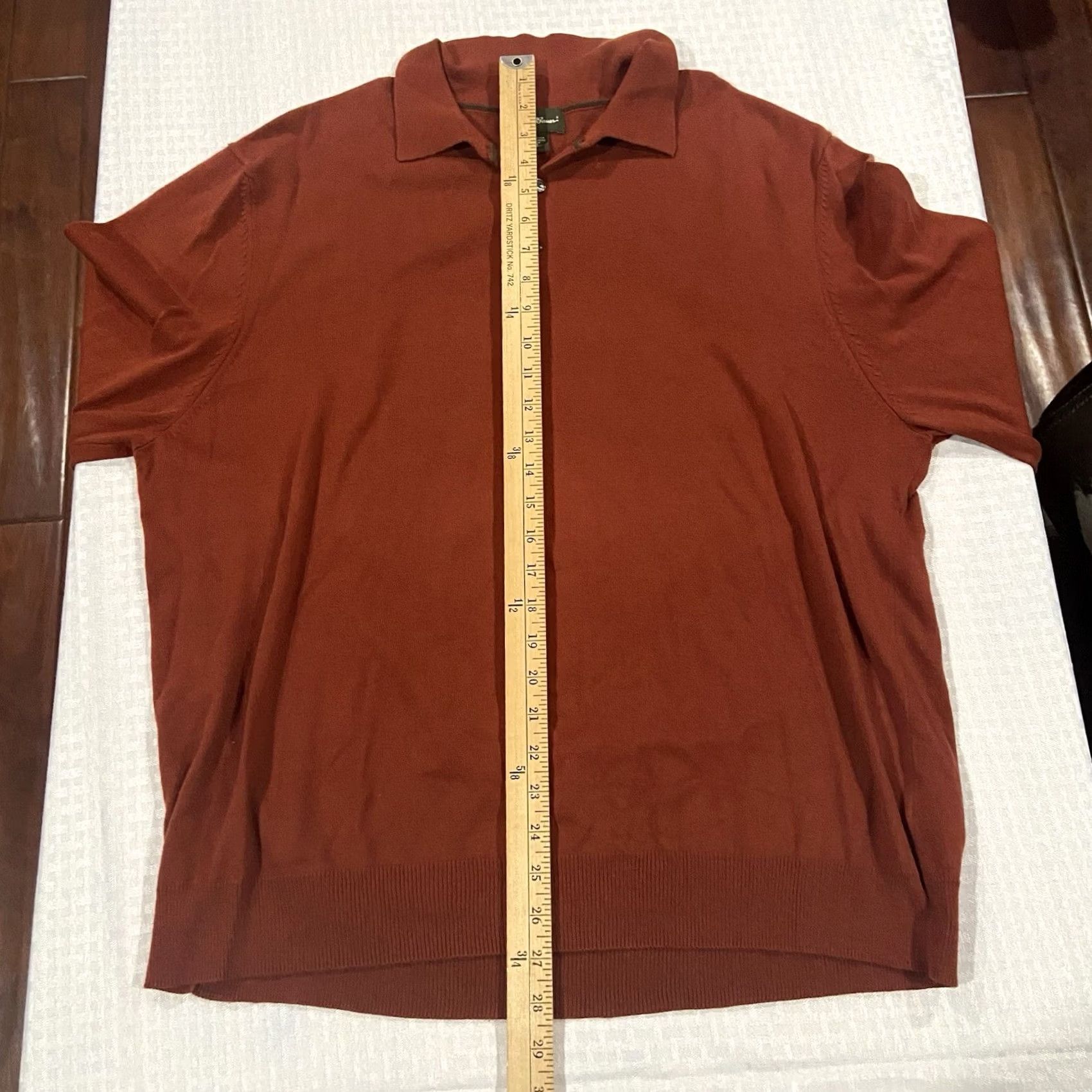 Eddie Bauer VINTAGE Eddie Bauer Red Pullover Sweater Mens Large 1/4 Button Cashmere Cotton Knit Long Sleeve Collared Lightweight All Seasons Golf Hiking Walking Size US L / EU 52-54 / 3 - 5 Thumbnail